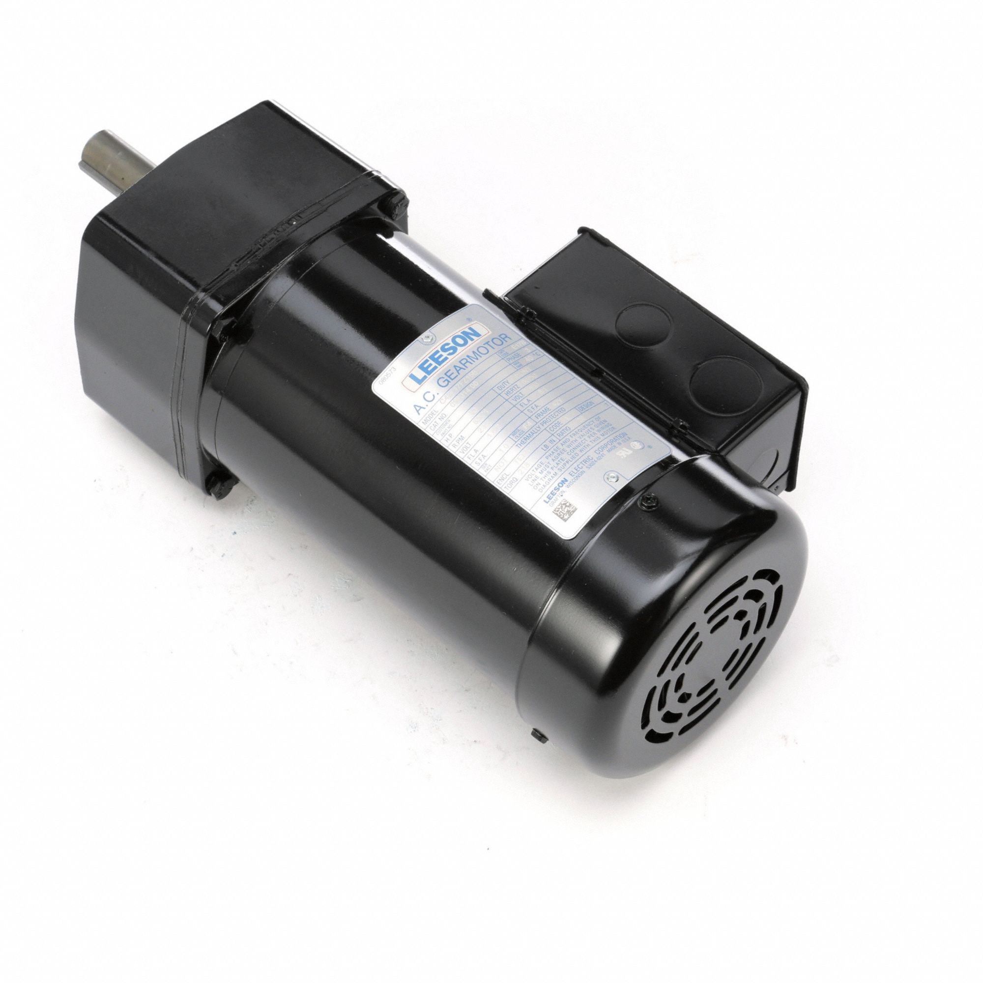AC Gearmotor: Parallel, Single Output Shaft, 3-Phase, TEFC, 85 RPM, 218 in-lb Max Torque