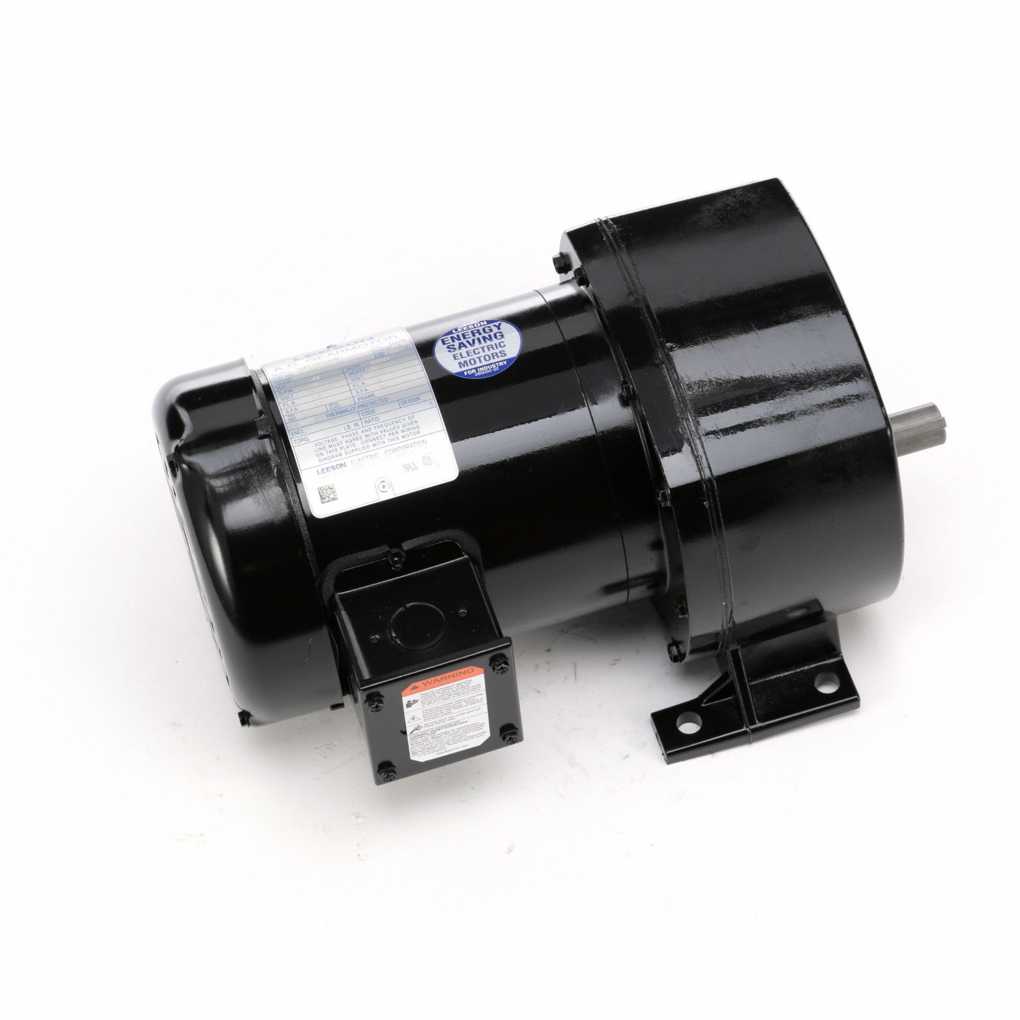 AC Gearmotor: Parallel, Single Output Shaft, 3-Phase, TEFC, 18 RPM, 1, 089 in-lb Max Torque