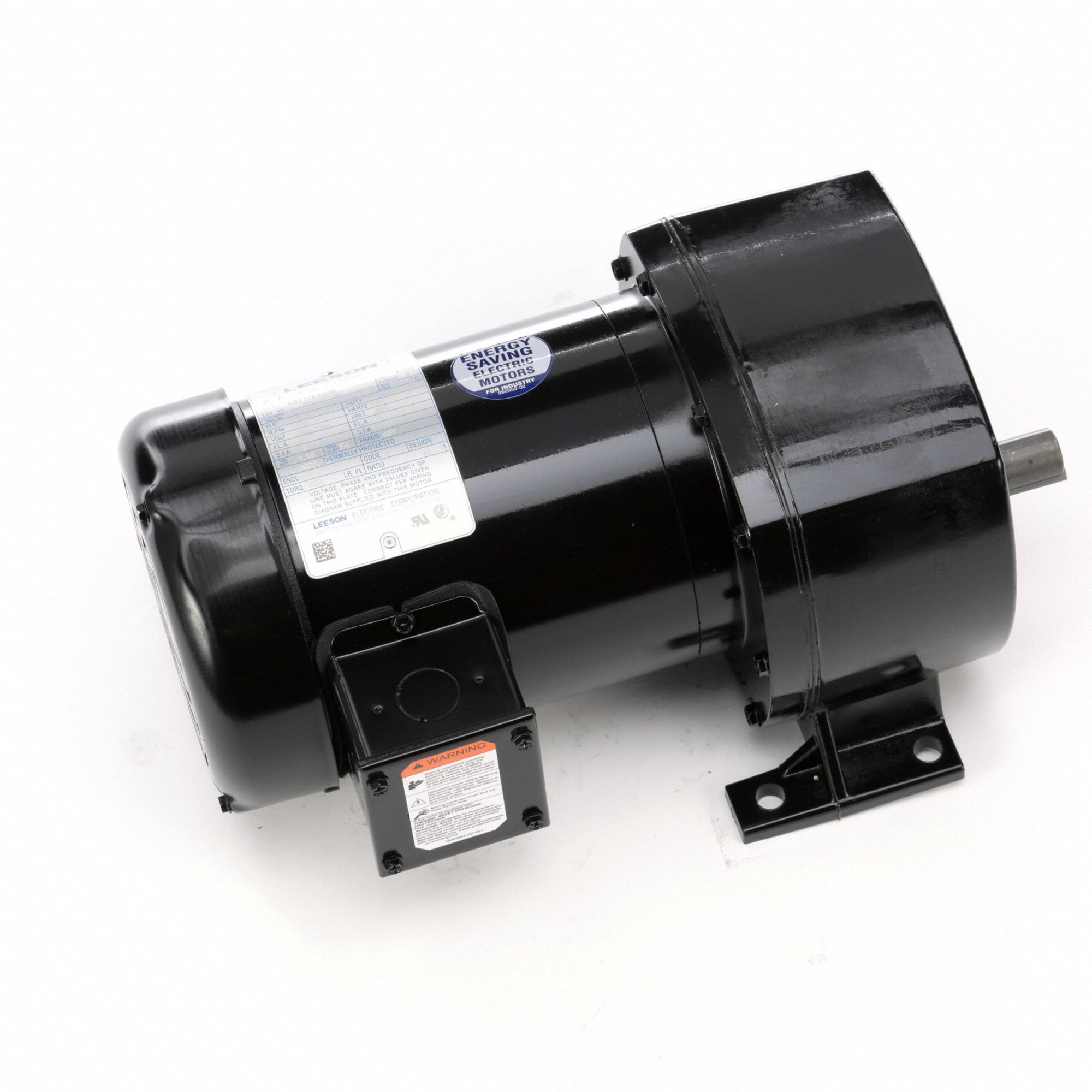 AC Gearmotor: Parallel, Single Output Shaft, 3-Phase, TEFC, 41 RPM, 700 in-lb Max Torque