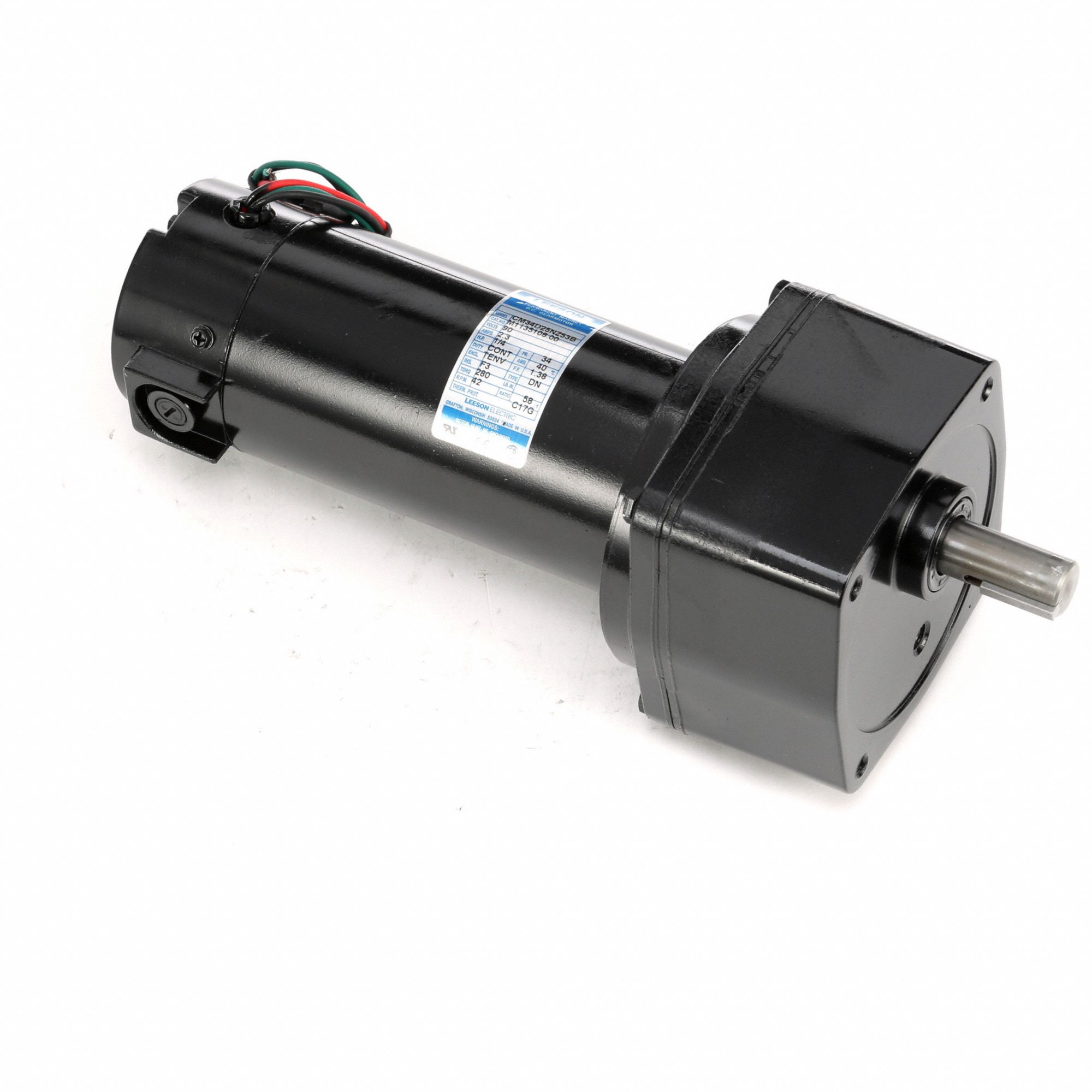 LEESON, Parallel, 90V DC, Parallel Shaft Gearmotors - 794AU7