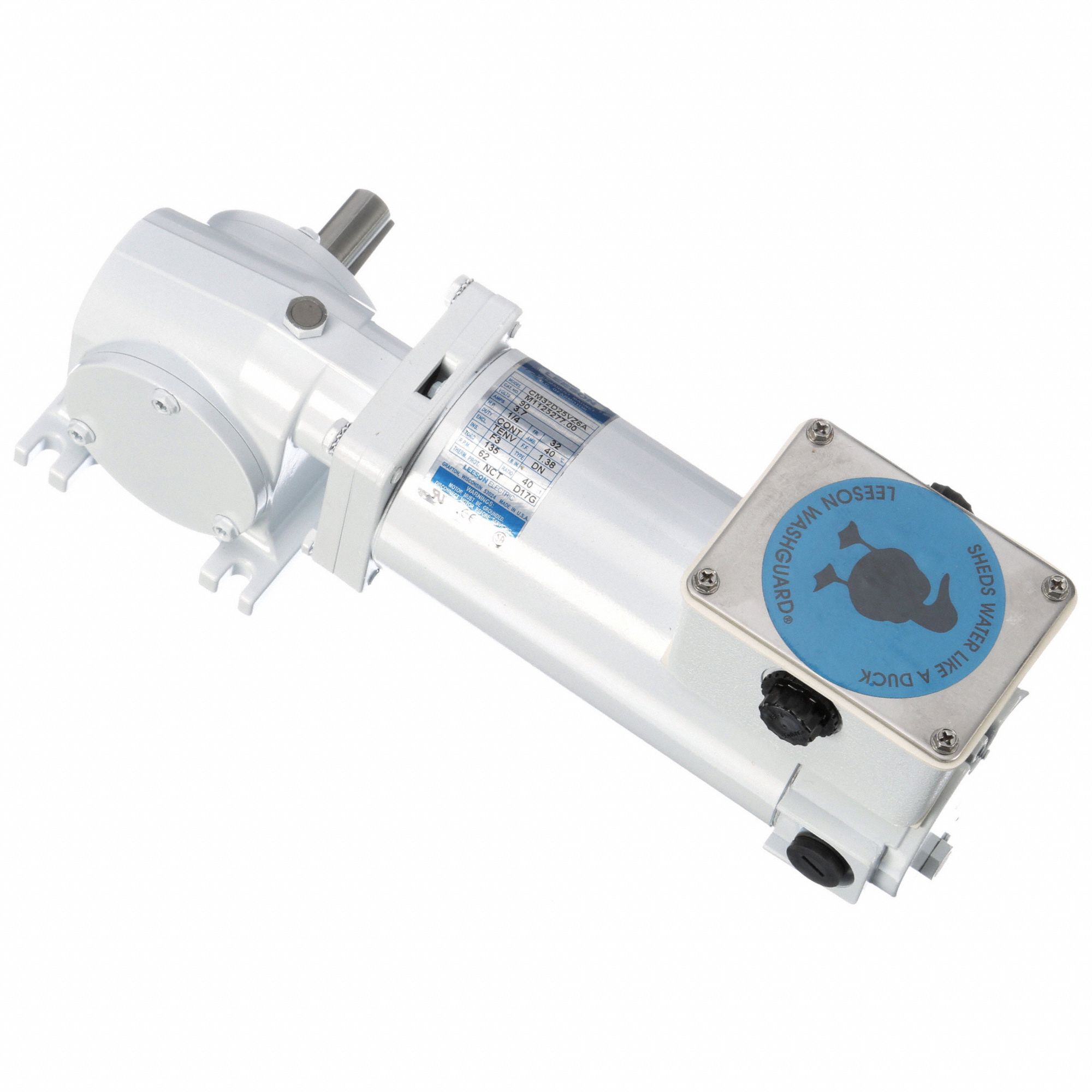 Right Angle Gearmotors: Right Angle, 90V DC, TENV, 62 RPM, 135 in-lb Max Torque, 40:1, 3.7 A