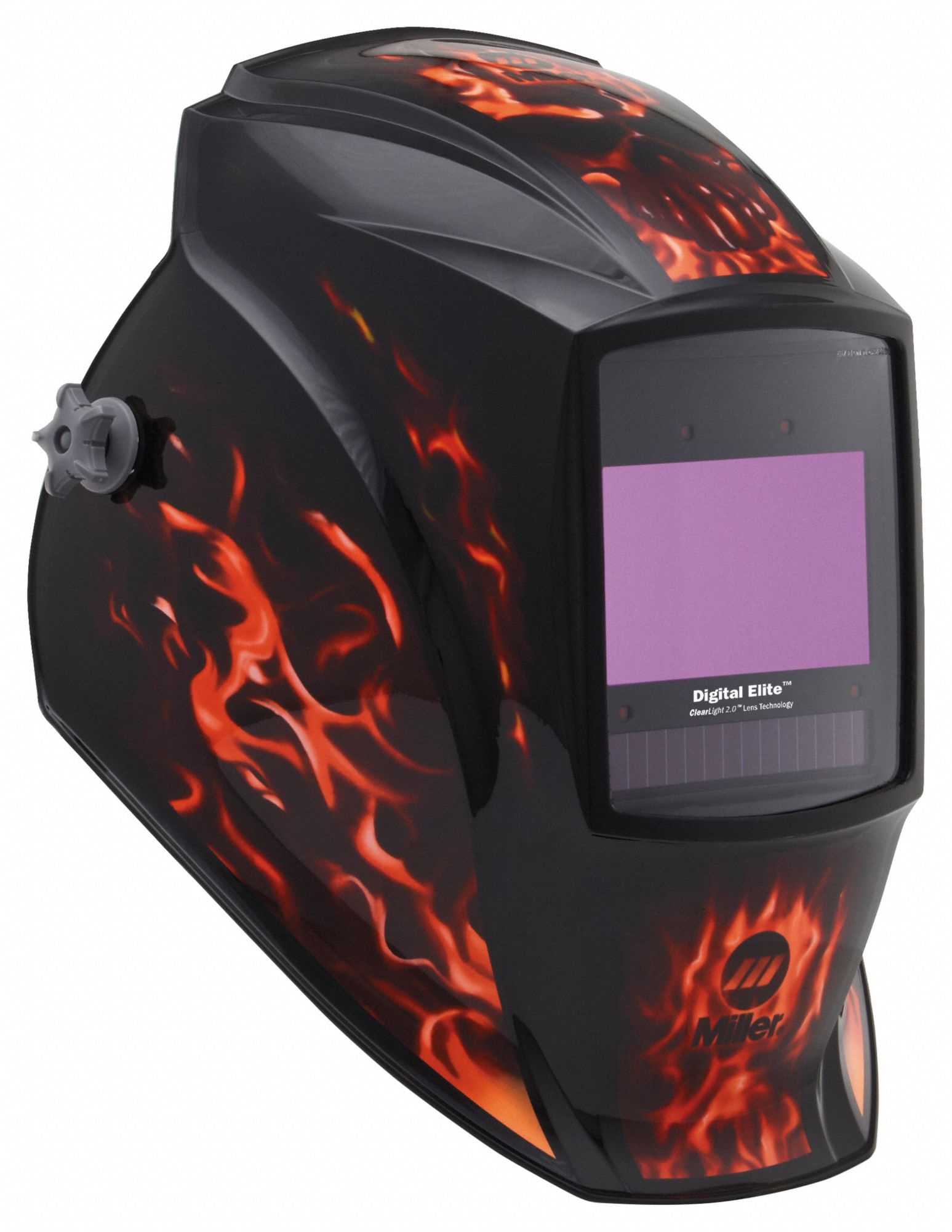 AUTO-DARKENING WELDING HELMET, 4 ARC SENSORS, BLK, INFERNO, W3/W5 TO W8/W8 W13, LI-ION