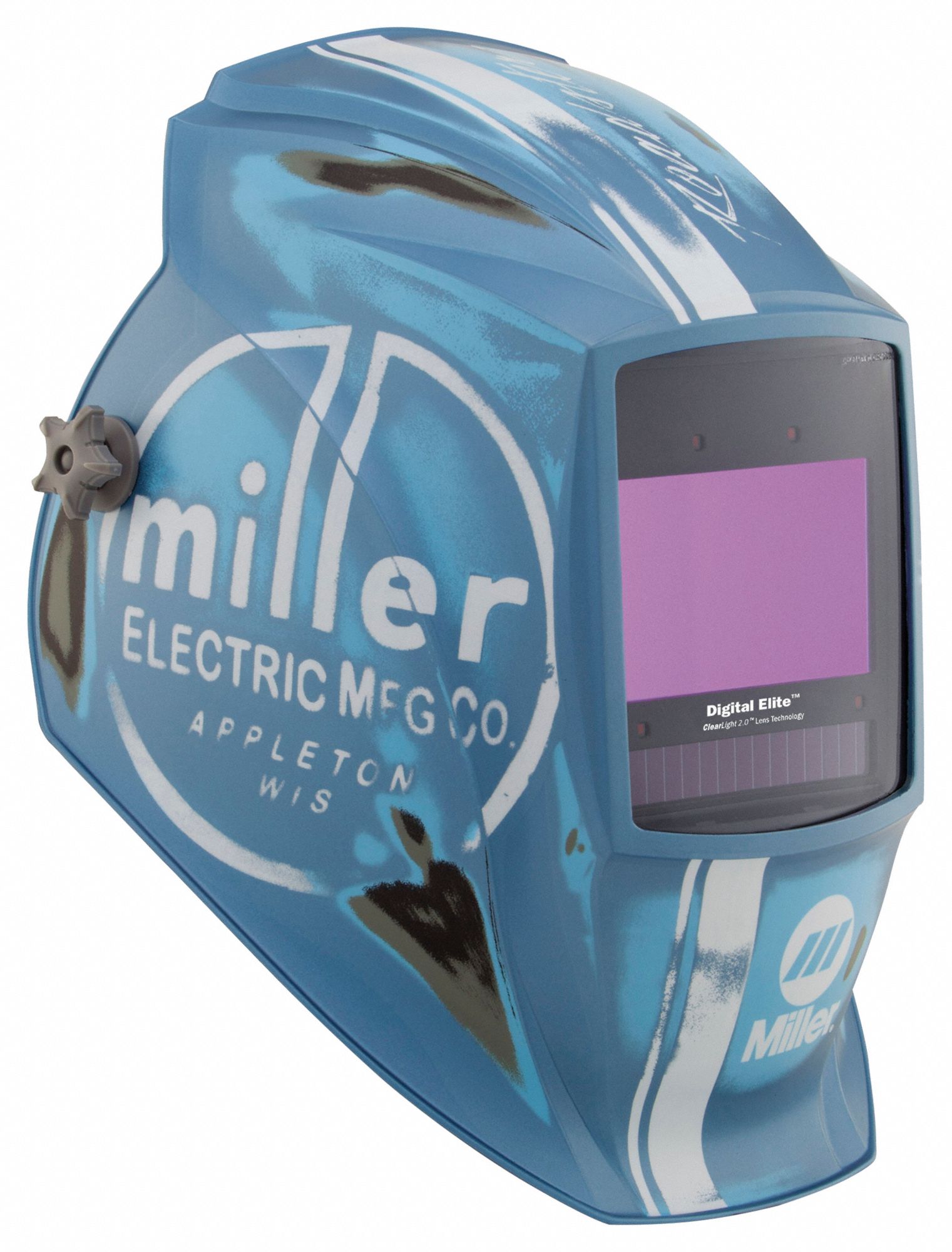 AUTO-DARKENING WELDING HELMET, 4 ARC SENSORS, BL, VINTAGE ROADSTER, 9.22 SQ IN, LI-ION