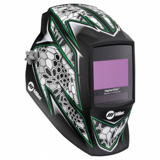 MILLER ELECTRIC, Auto-Darkening, 4 Arc Sensors, Welding Helmet - 794C85 ...