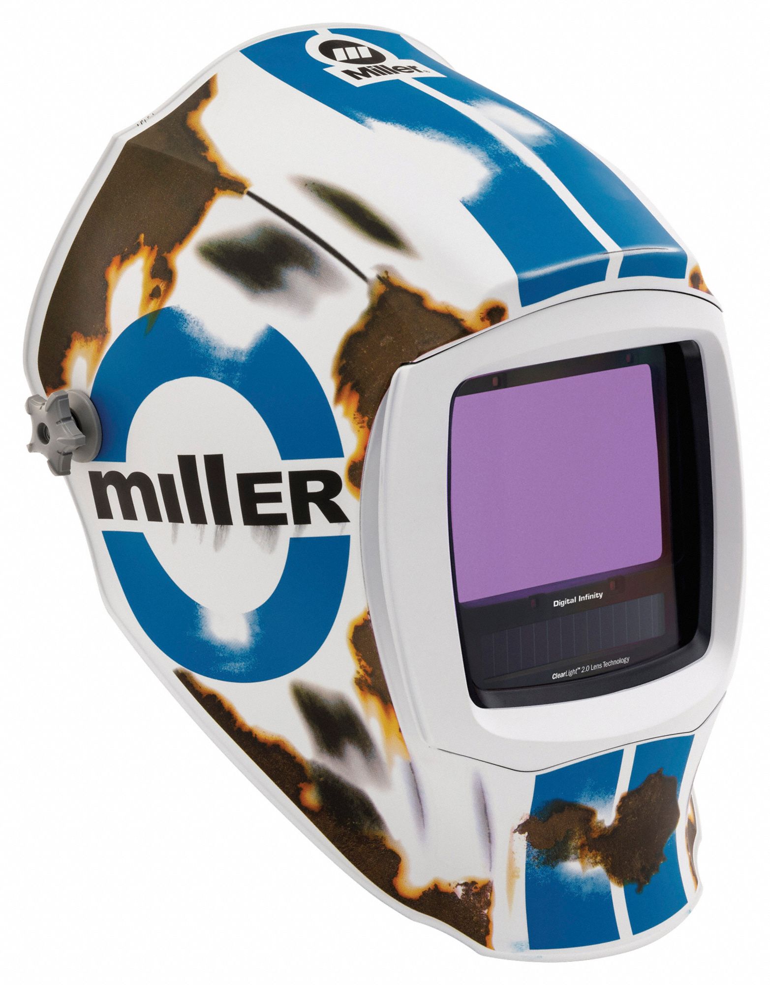 AUTO-DARKENING WELDING HELMET, 4 ARC SENSORS, WHT, RELIC, W3/W5 TO W8/W8 W13, LI-ION