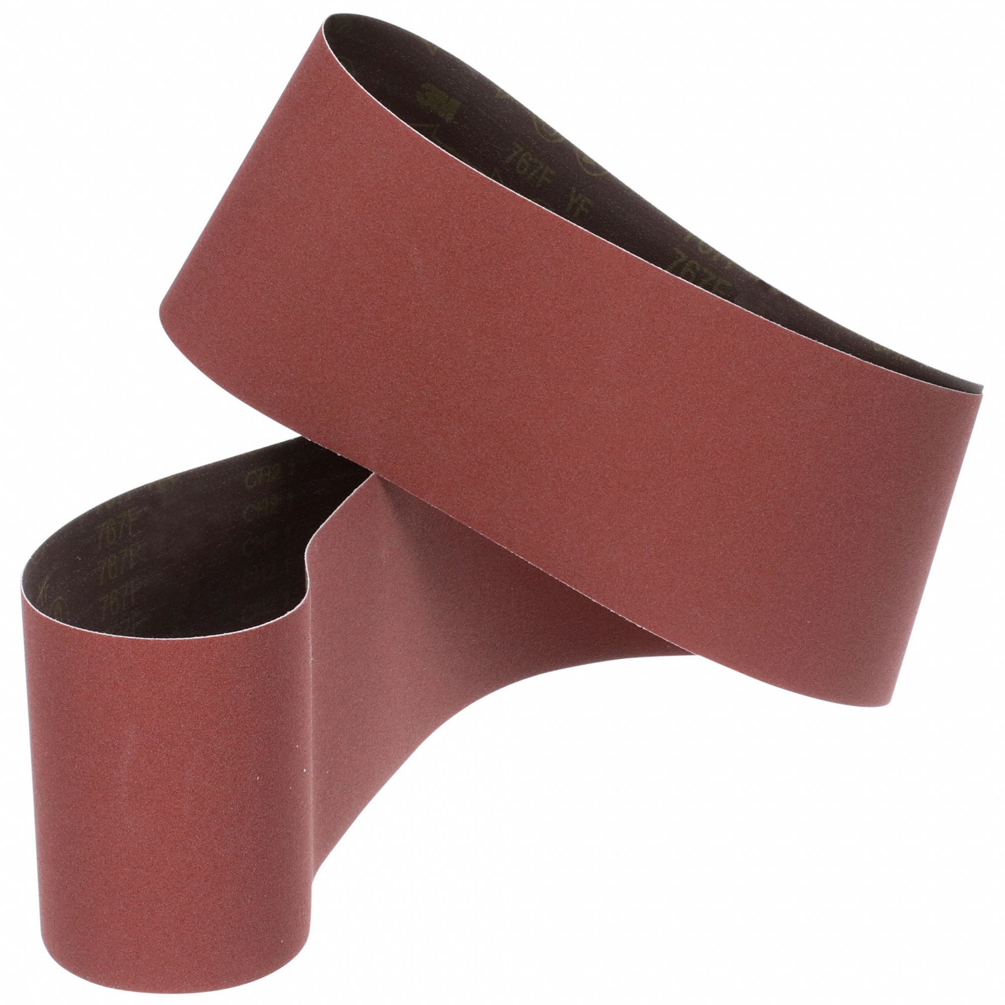 Sanding Belt: 7 7/8 in W x 68 7/8 in L, Ceramic, 60 Grit, YF Wt Polyester Backing, 767F, 20 PK