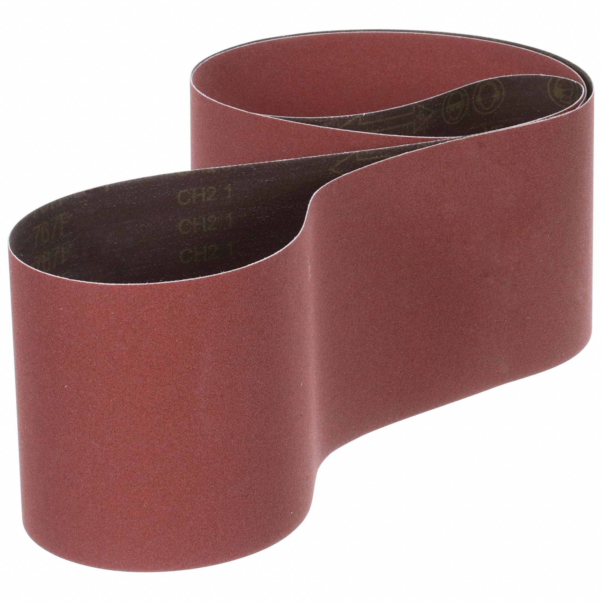 Sanding Belt: 8 in W x 98 in L, Ceramic, 80 Grit, YF Wt Polyester Backing, 767F, 20 PK
