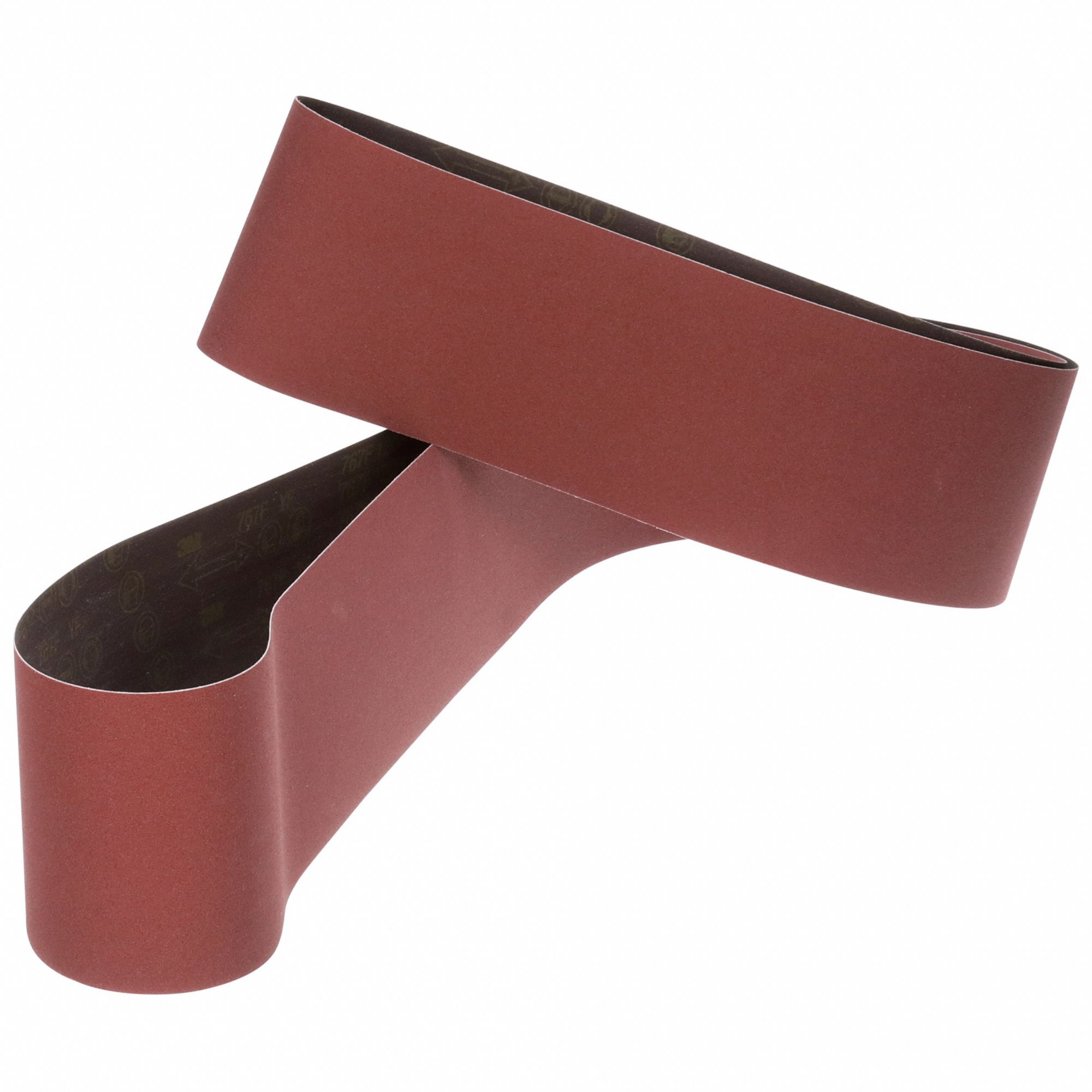 Sanding Belt: 6 in W x 264 in L, Ceramic, 60 Grit, YF Wt Polyester Backing, 767F, 5 PK