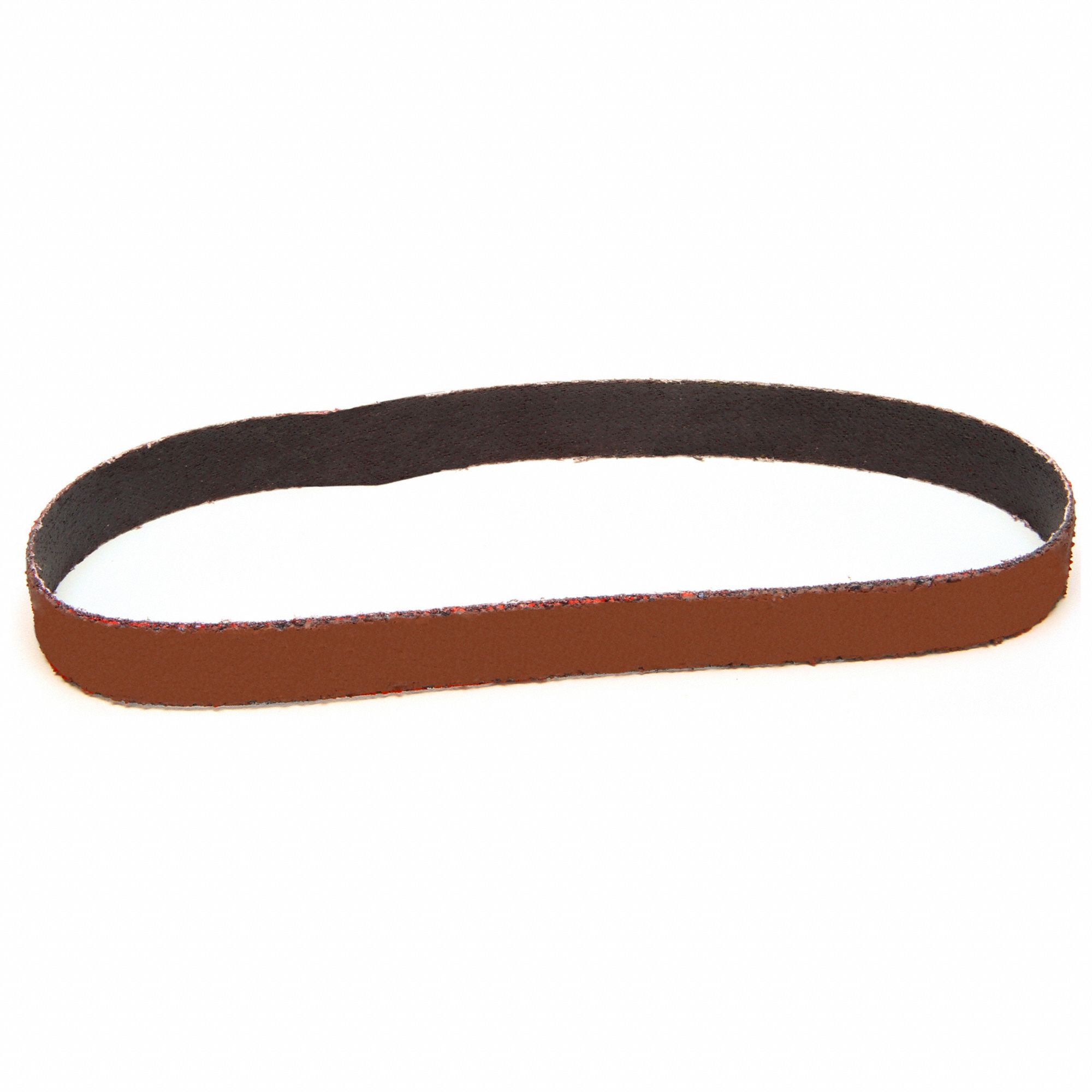Sanding Belt: 1/2 in W x 18 in L, Ceramic, 36 Grit, YF Wt Polyester Backing, 767F, 200 PK