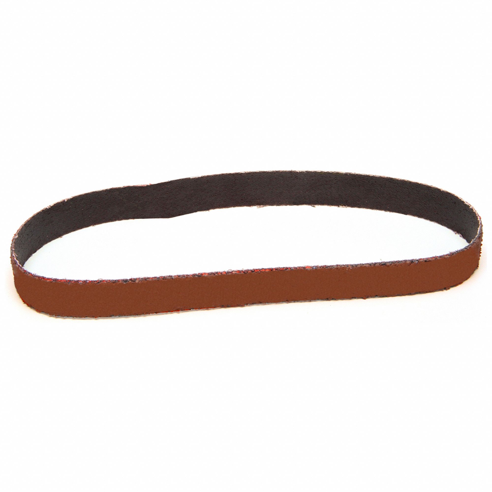 Sanding Belt: 1/2 in W x 18 in L, Ceramic, 60 Grit, YF Wt Polyester Backing, 767F, 200 PK