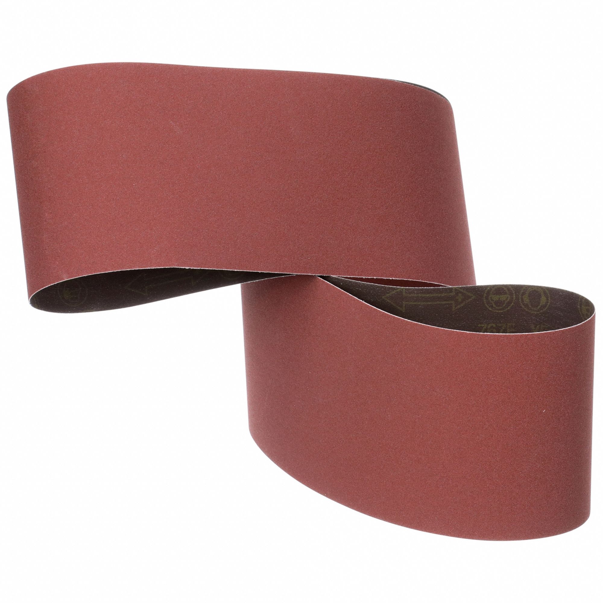 Sanding Belt: 6 in W x 90 in L, Ceramic, 120 Grit, YF Wt Polyester Backing, 767F, 20 PK