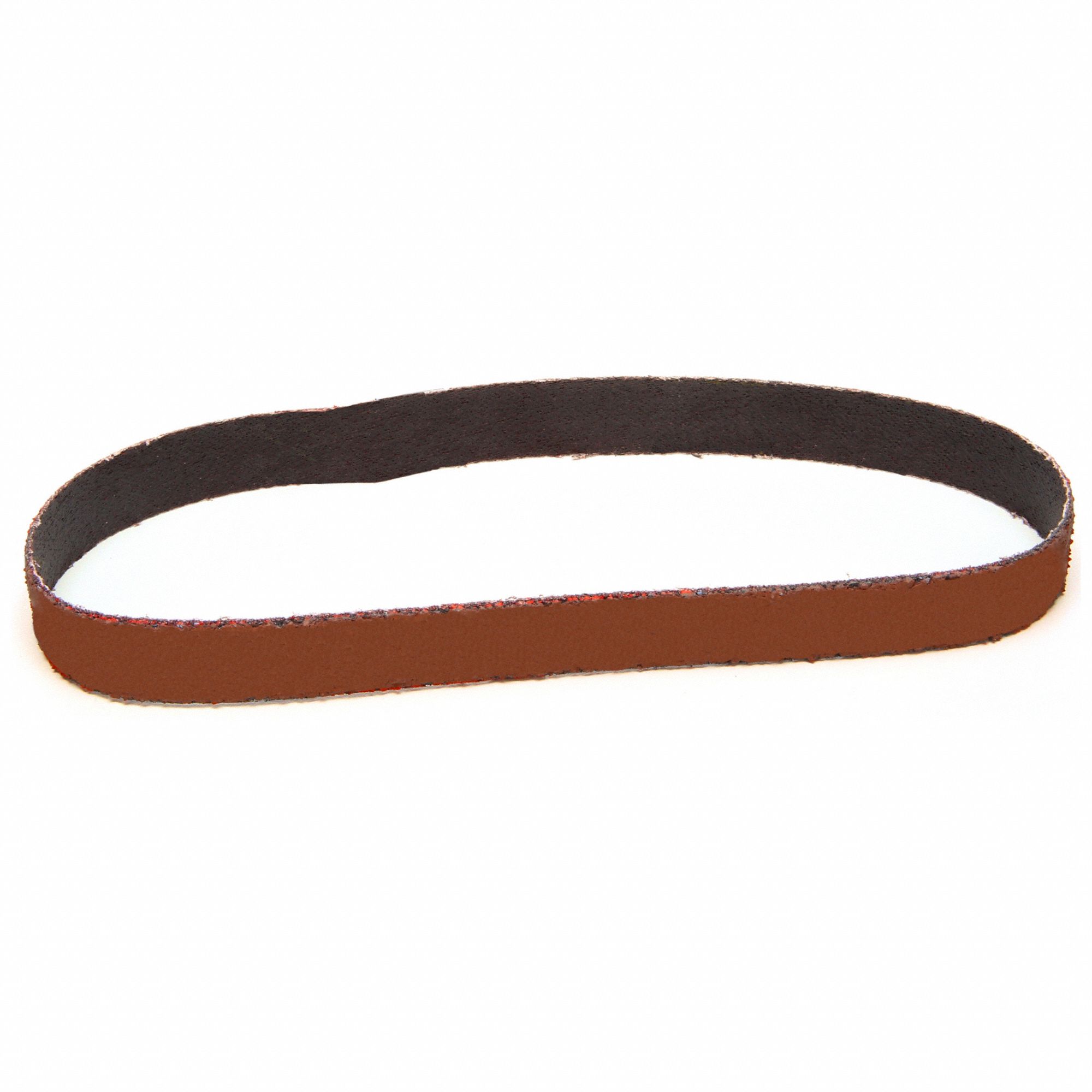 Sanding Belt: 1/2 in W x 18 in L, Ceramic, 120 Grit, YF Wt Polyester Backing, 767F, 200 PK