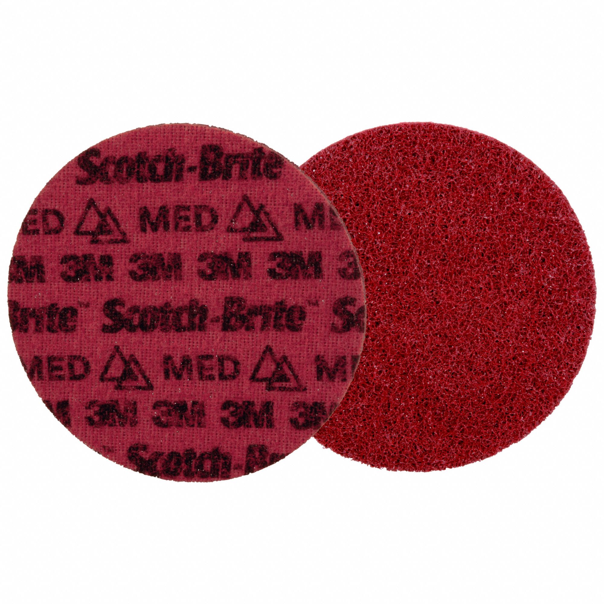 Hook-and-Loop Surface Conditioning Disc: 6 in Dia, Ceramic, Medium, Non-Vacuum, 50 PK