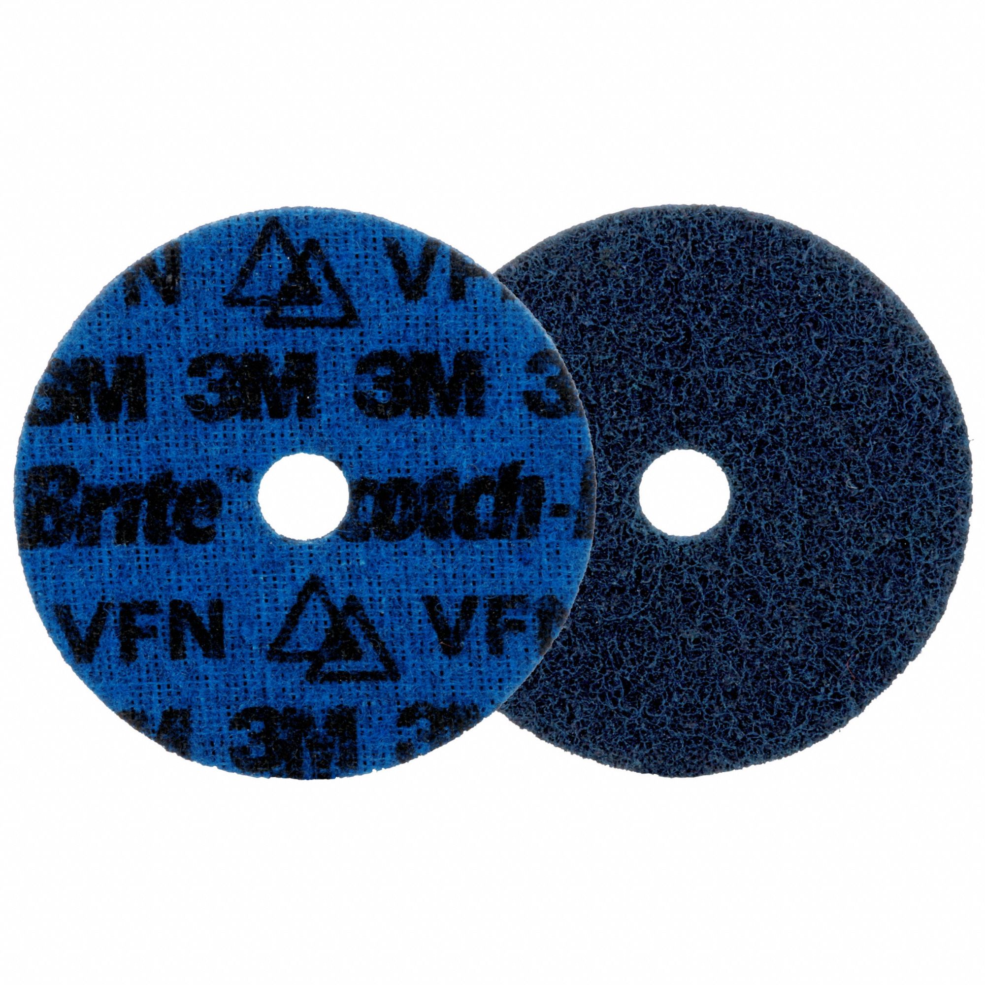 Hook-and-Loop Surface Conditioning Disc: 4 in x 5/8 in, Ceramic, Very Fine, 100 PK