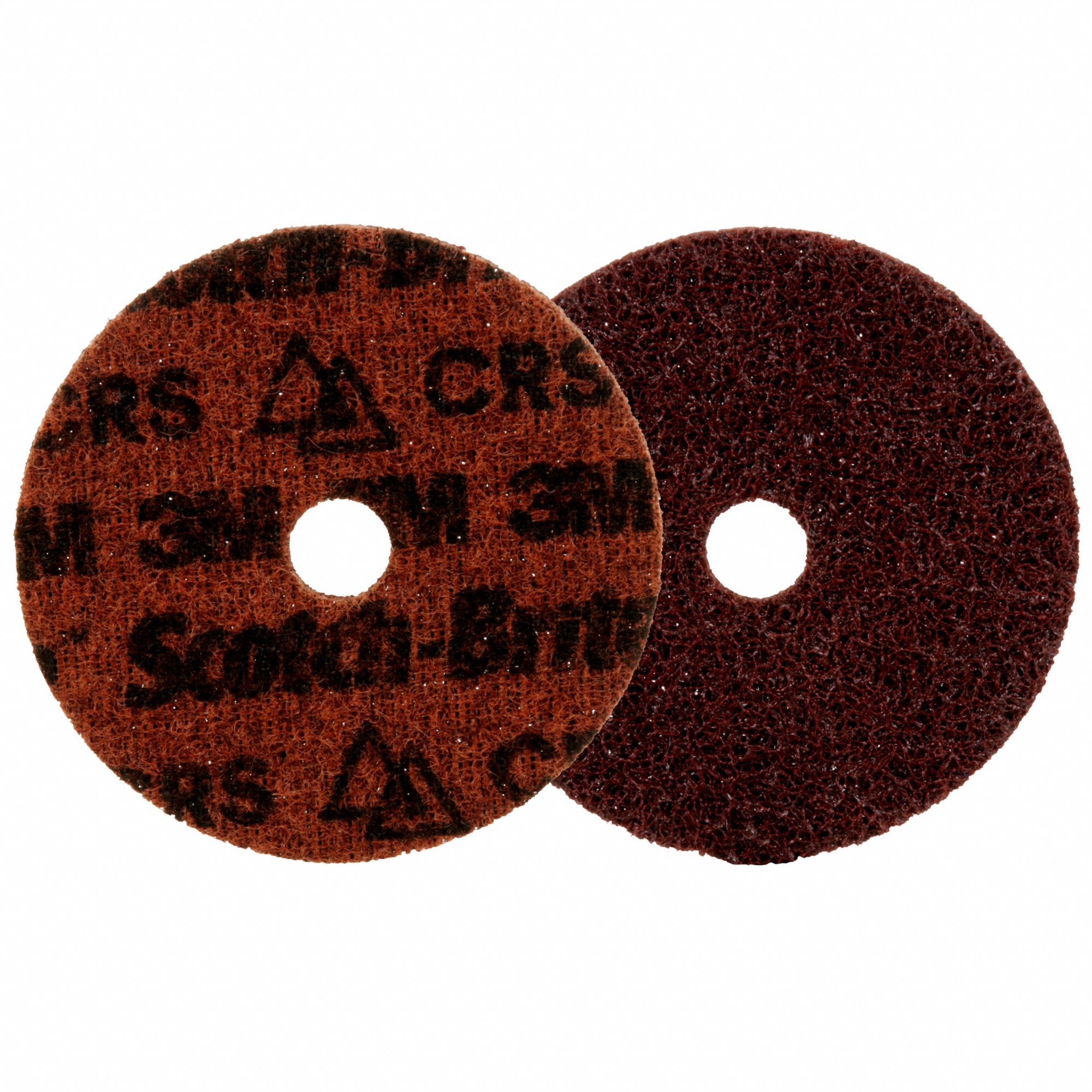 Hook-and-Loop Surface Conditioning Disc: 4 in x 5/8 in, Ceramic, Coarse, PN-DH, 100 PK