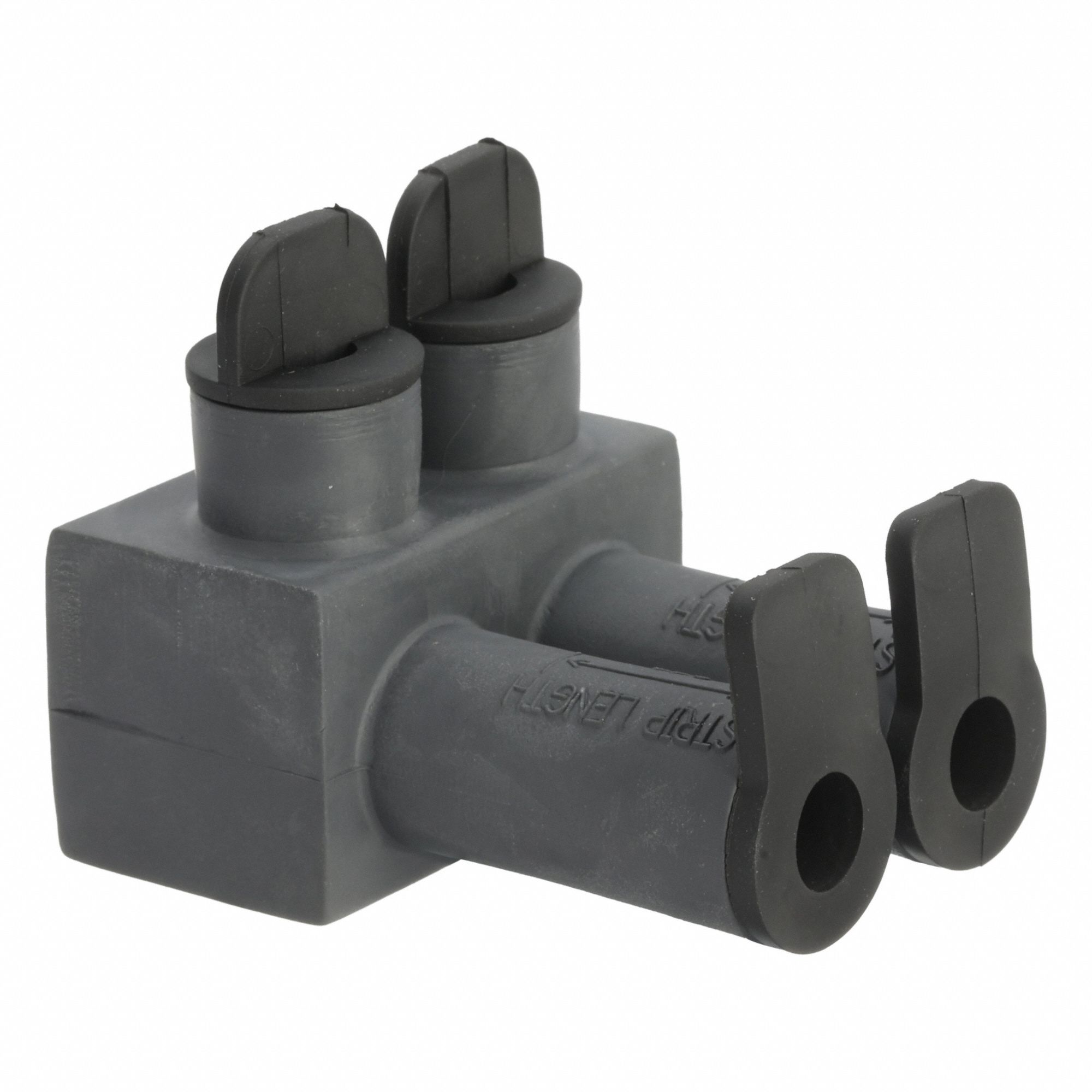 MultitapConnector, Alum, Blk, Hex, 2Port