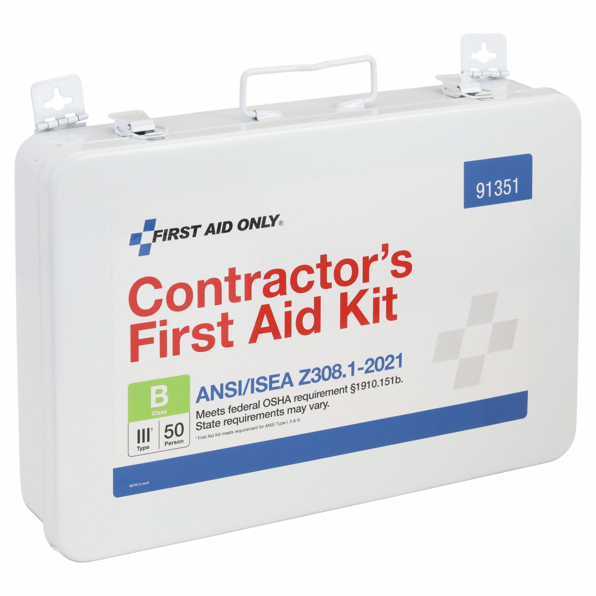 FIRST AID ONLY, 263 Components, ANSI/ISEA Z308.1-2021, First Aid Kit ...