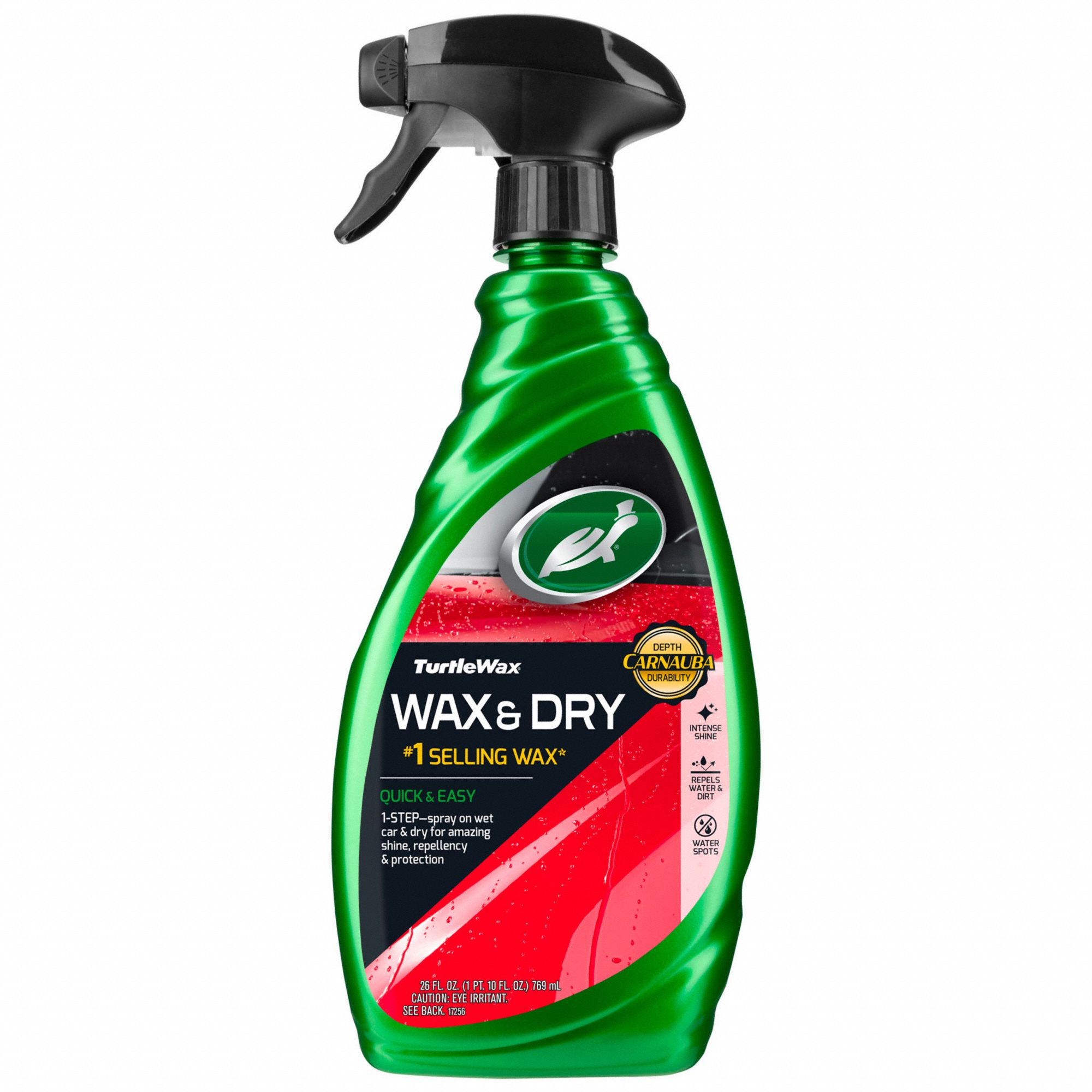 TURTLE WAX, Wax, 26 fl oz Container Size, Car Wax Dry Spray 794KY3T9