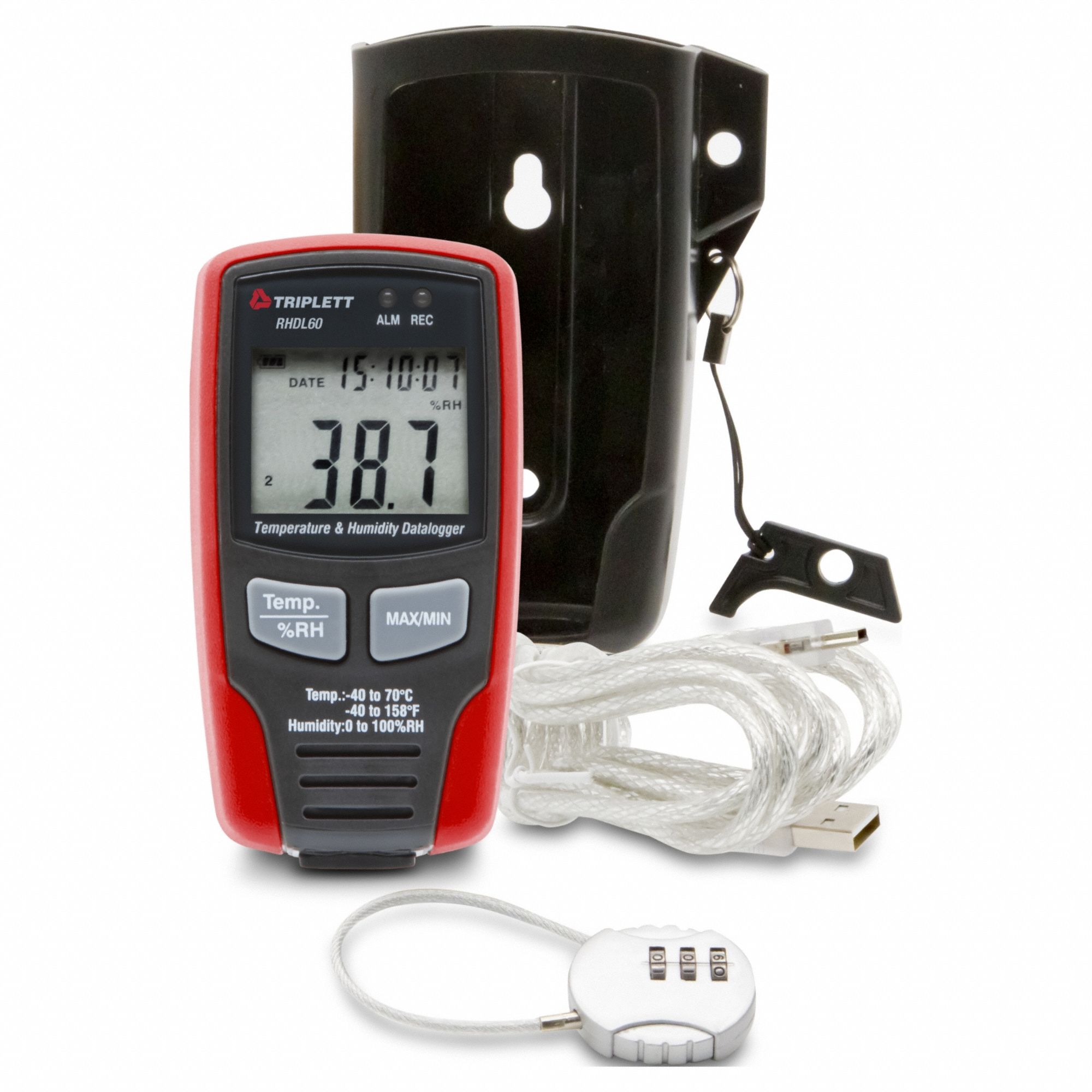 TRIPLETT, 0%to 100% Relative Humidity Measured, -40°F to 158°F ...