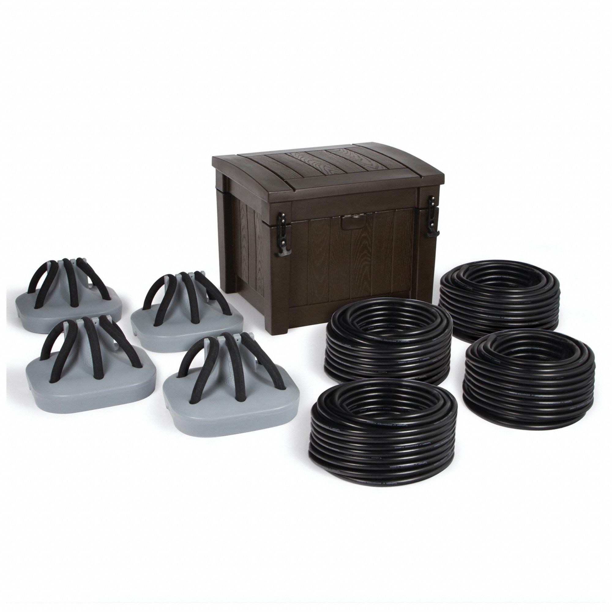 TPS Shallow Pond Aeration System, Four Diffusers: Max Air Flow 240 lpm, 0.5 acre surface area