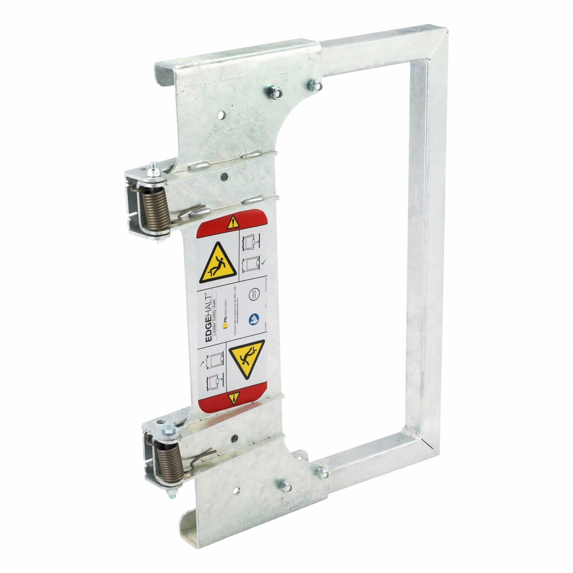 Self-Closing Safety Gate: Steel, For 20 in to 30 in Opening Wd, 21 in x 1 1/4 in, Adj