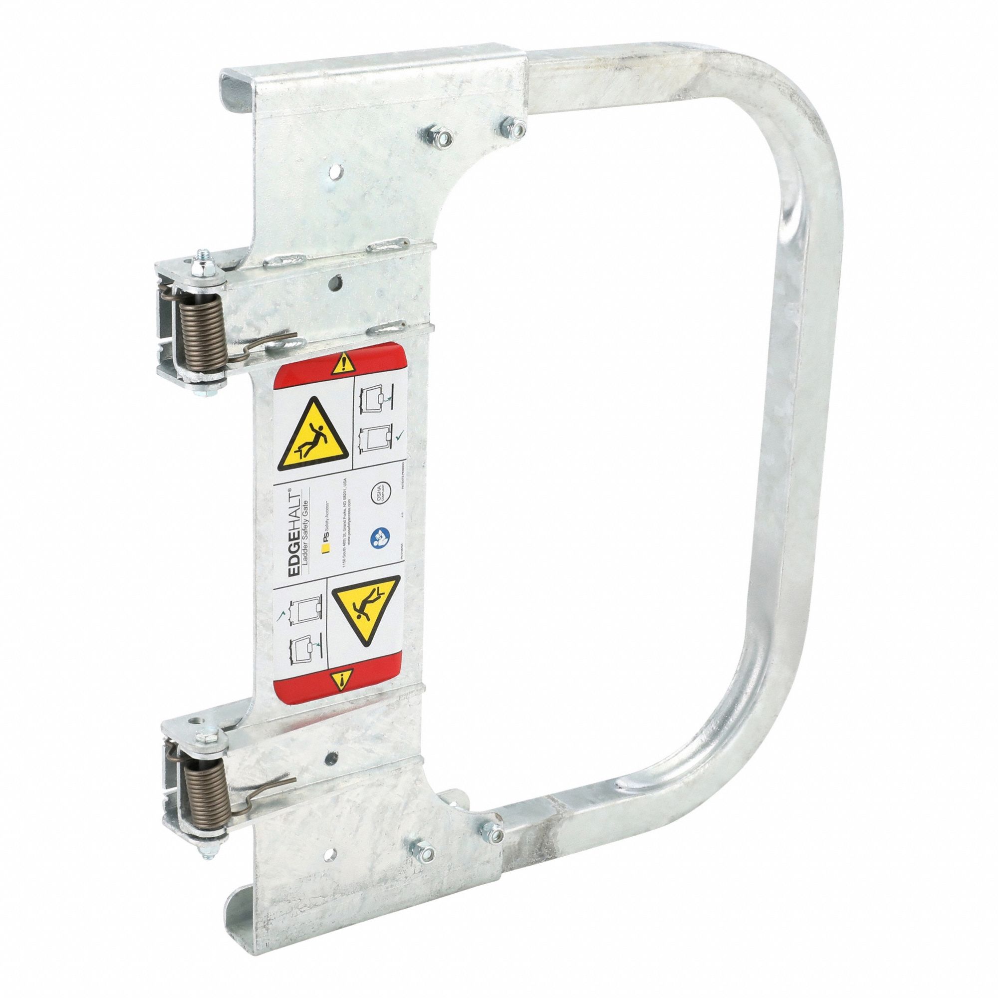 Self-Closing Safety Gate: Steel, For 15 in to 20 in Opening Wd, 21 in x 1 1/4 in, Adj