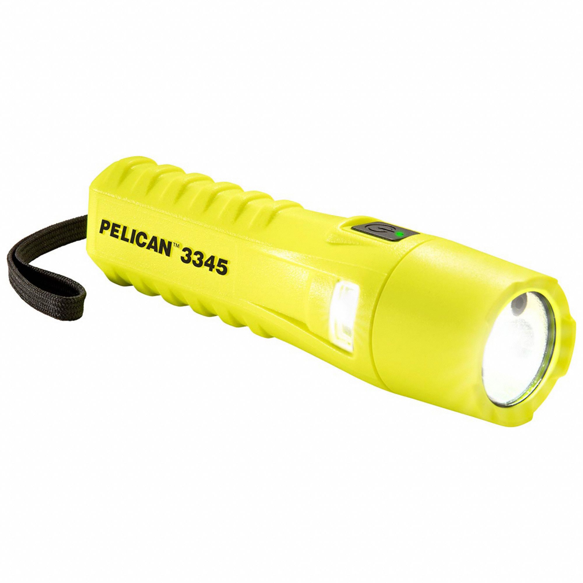 HANDHELD FLASHLIGHT, LED, 280 LUMENS, 137 M BEAM, YELLOW, 7.25 IN L/1.25 IN DIA, PLASTIC/PC