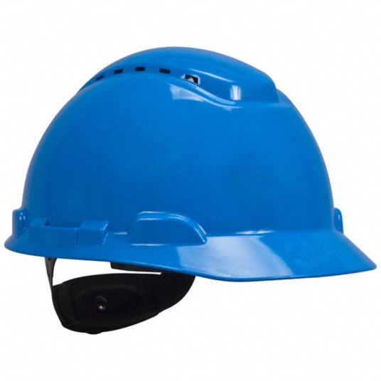 Blue, No Graphics, Hard Hat - 796U09|76244-NUV-H703VL - Grainger