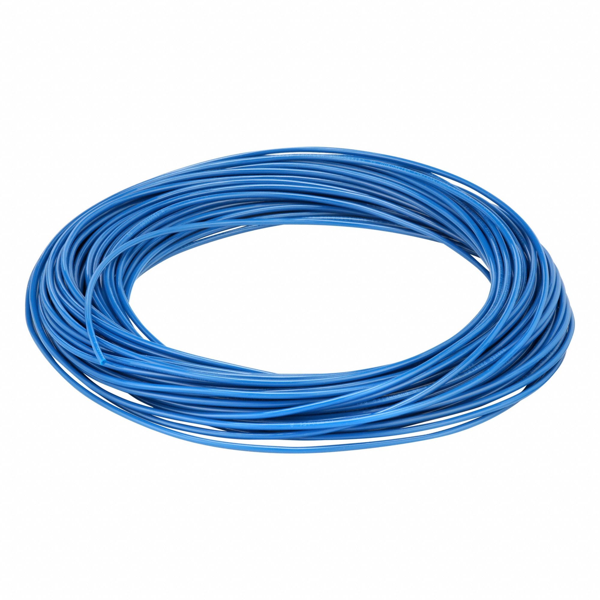 Tubing: Polyurethane, ID 1/16 in, OD 1/8 in, 100 ft Lg, Blue