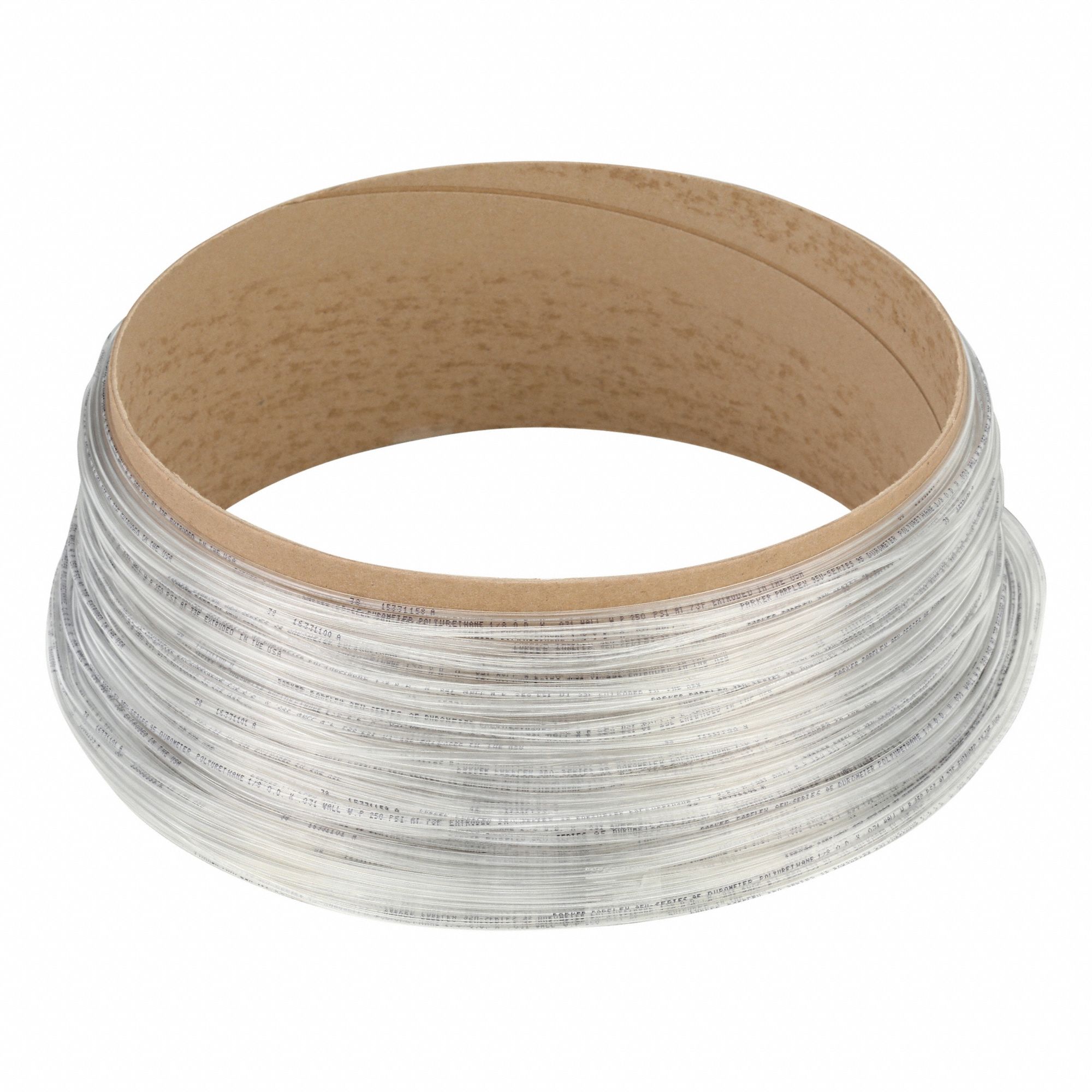 Tubing: Polyurethane, ID 1/16 in, OD 1/8 in, 500 ft Lg, Beige