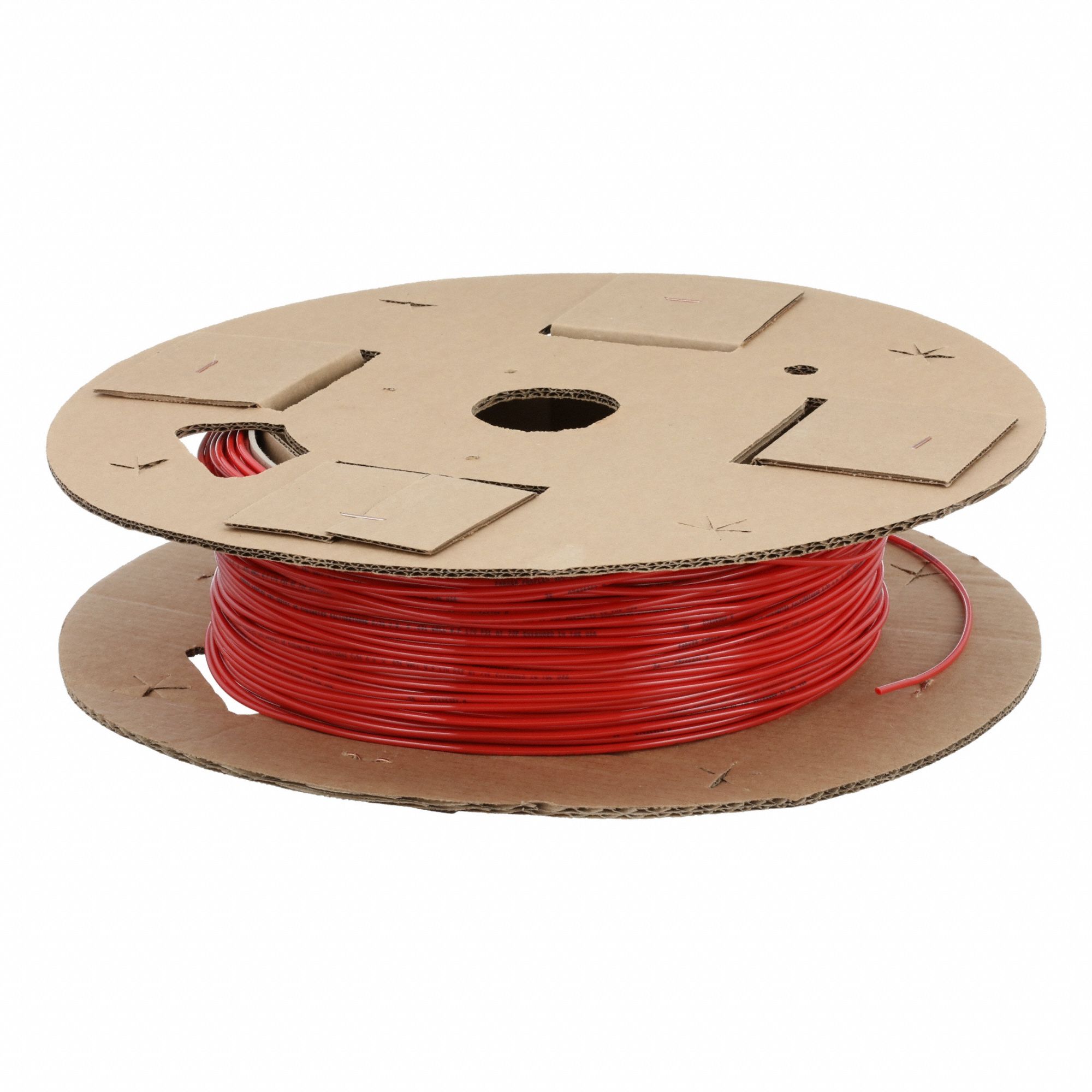 Tubing: Polyurethane, ID 3/32 in, OD 5/32 in, 100 ft Lg, Red