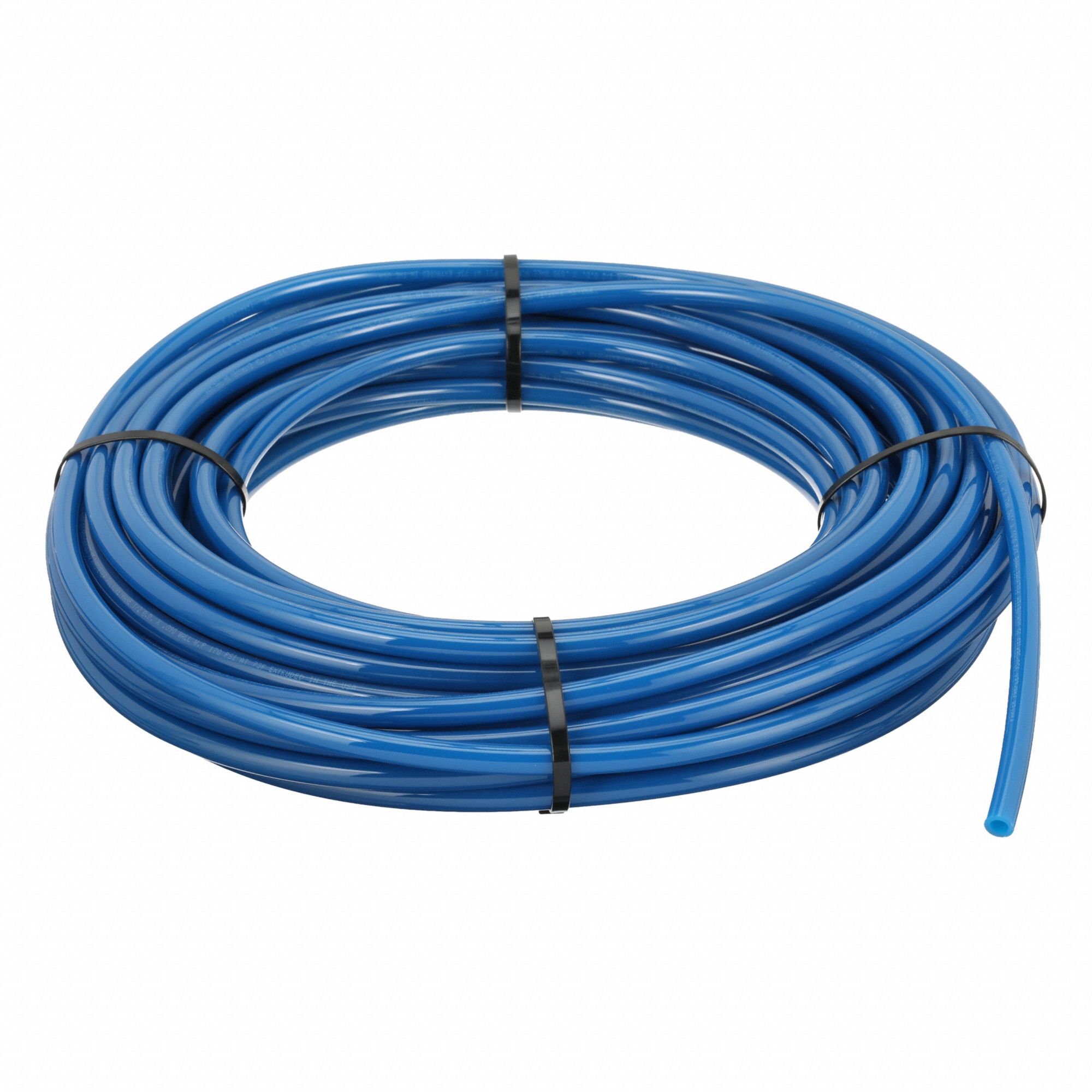 Tubing: Polyurethane, ID 5/16 in, OD 1/2 in, 100 ft Lg, Blue