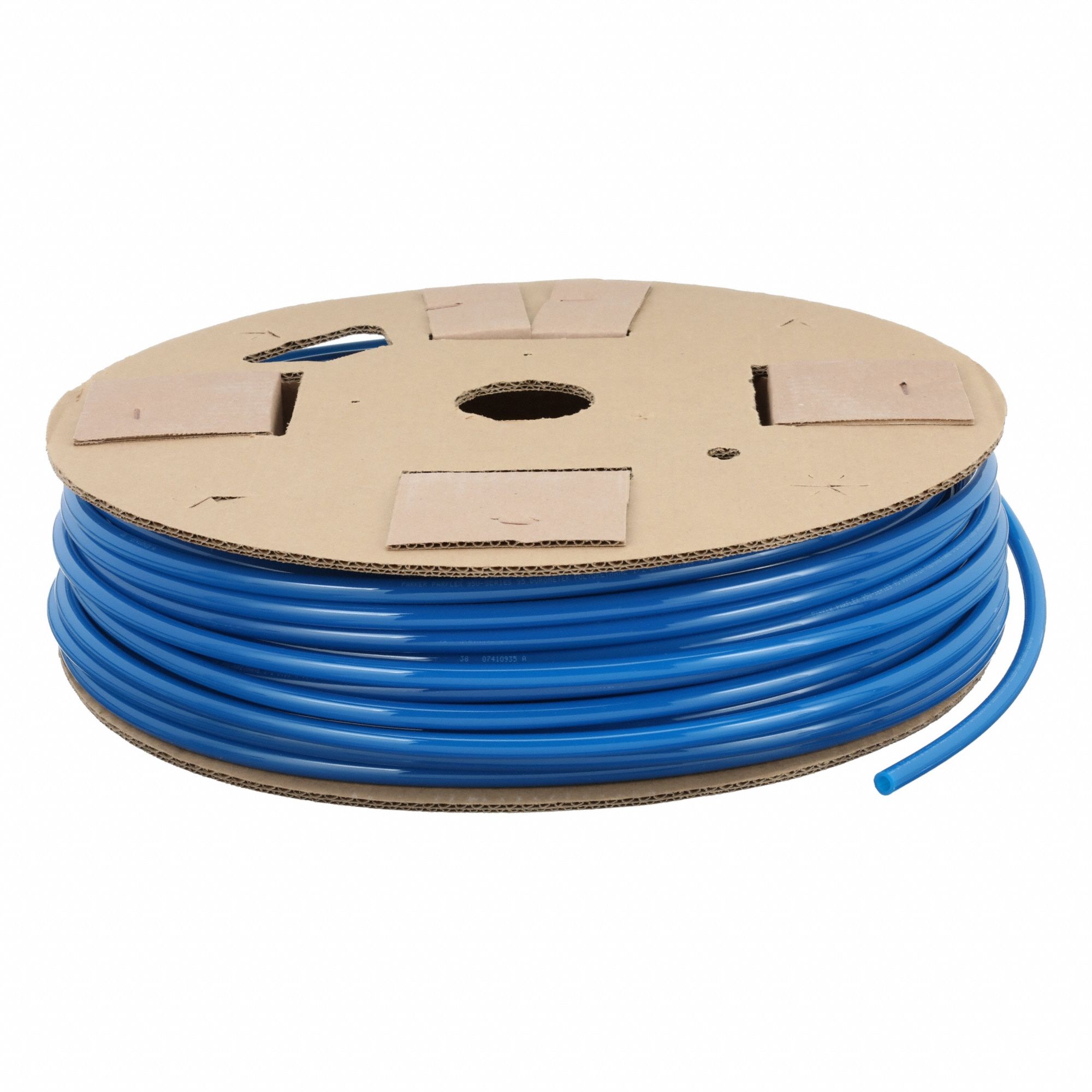 Tubing: Polyurethane, ID 5/16 in, OD 1/2 in, 250 ft Lg, Blue