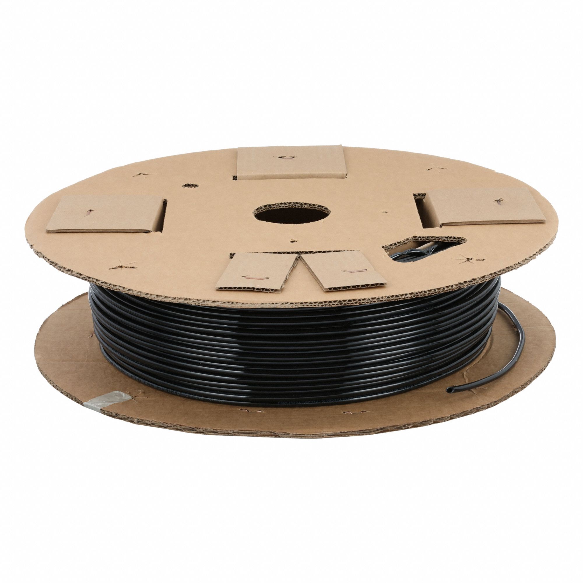 Tubing: Polyurethane, ID 4 mm, OD 6 mm, 500 ft Lg, Black