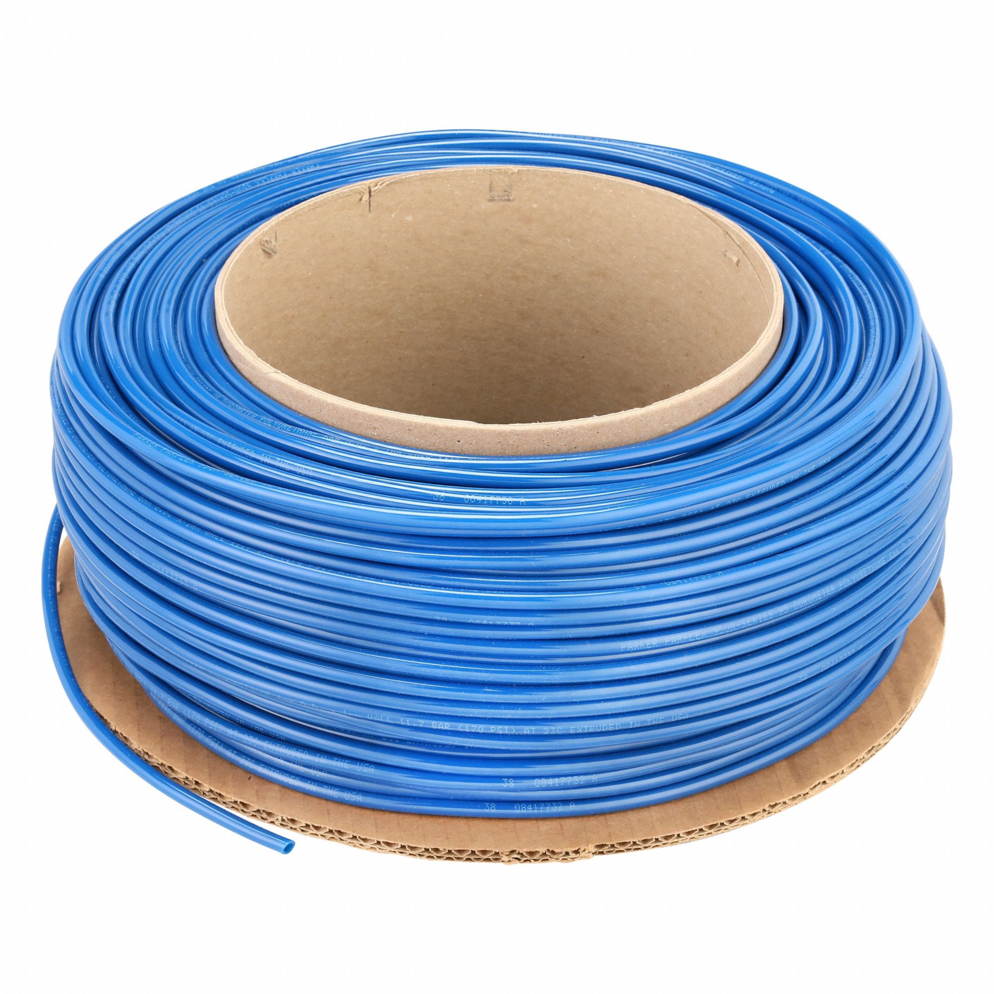 Tubing: Polyurethane, ID 4 mm, OD 6 mm, 500 ft Lg, Blue