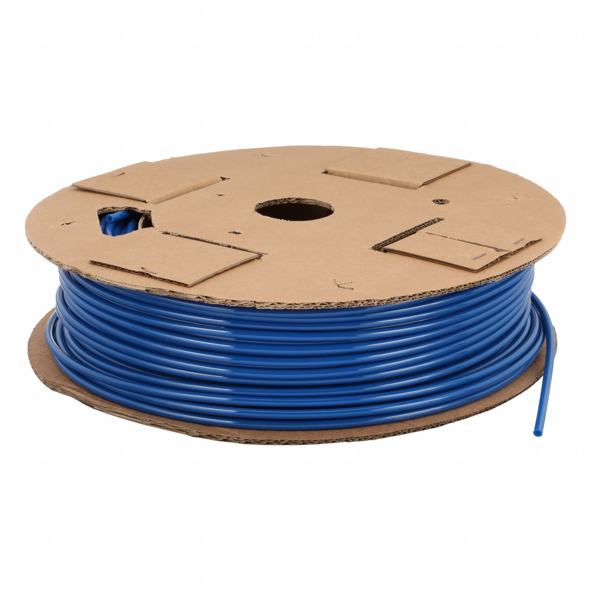Tubing: Polyurethane, ID 5 mm, OD 8 mm, 500 ft Lg, Blue