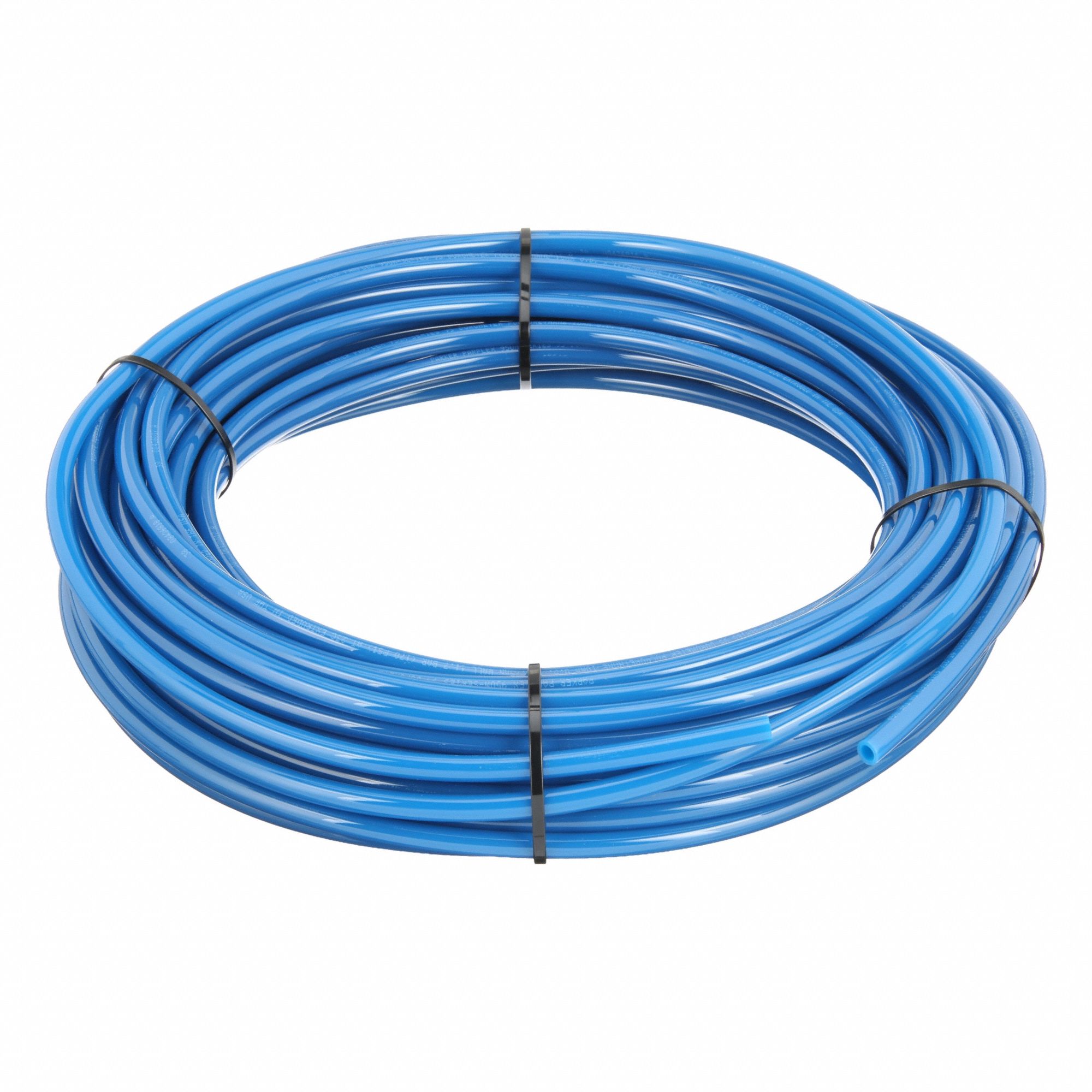 Tubing: Polyurethane, ID 6.5 mm, OD 10 mm, 100 ft Lg, Blue