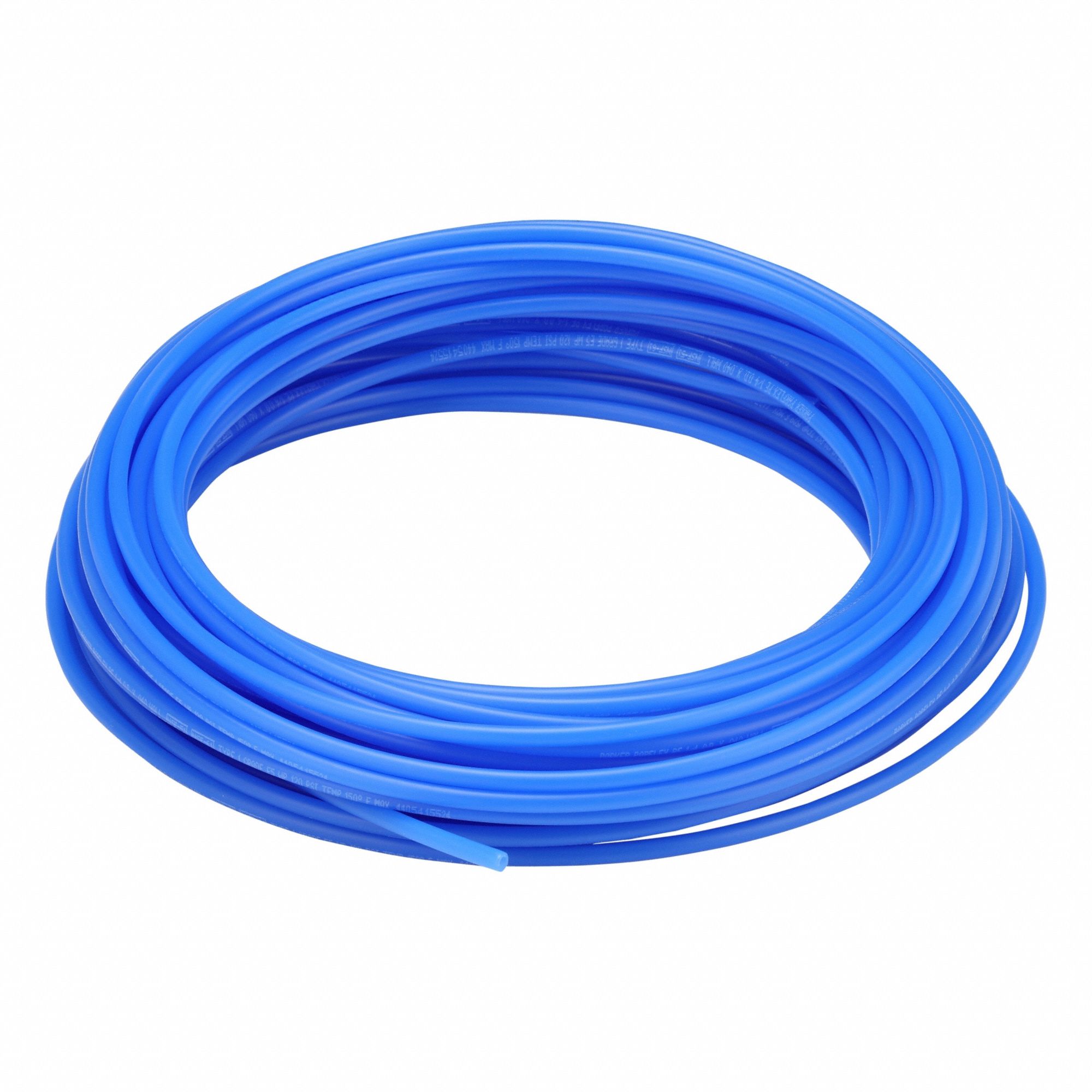 Tubing: Polyethylene, Blue, 1/4 in OD, 5/32 in ID, 100 ft Lg