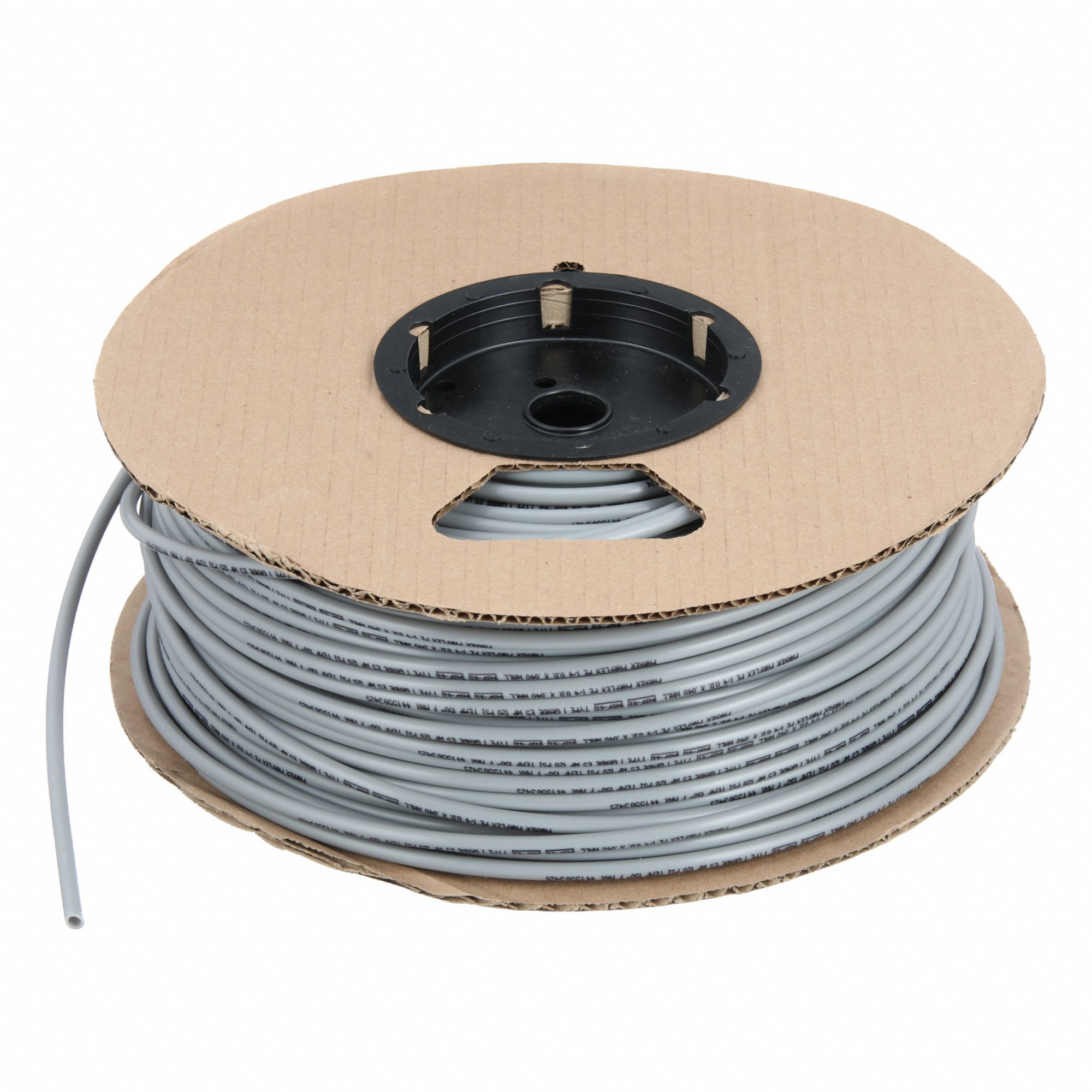 Tubing: Polyethylene, Gray, 1/4 in OD, 5/32 in ID, 500 ft Lg