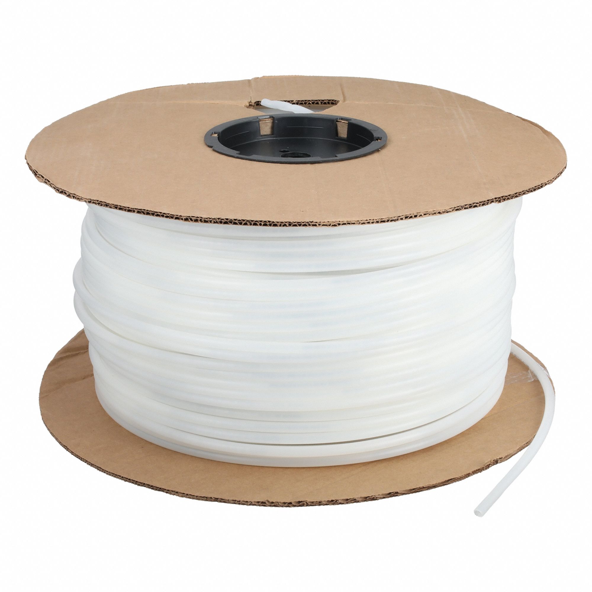 Tubing: Polyethylene, Beige, 3/8 in OD, 1/4 in ID, 1, 000 ft Lg