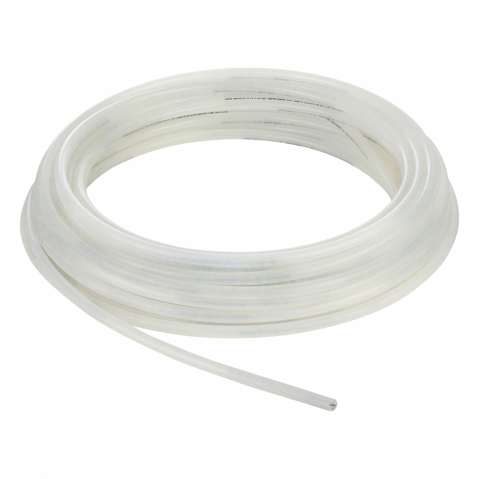 TUBING, POLYETHYLENE, BEIGE, ½ IN OUTSIDE DIAMETER, ⅜ IN INSIDE DIAMETER, 100 FT L