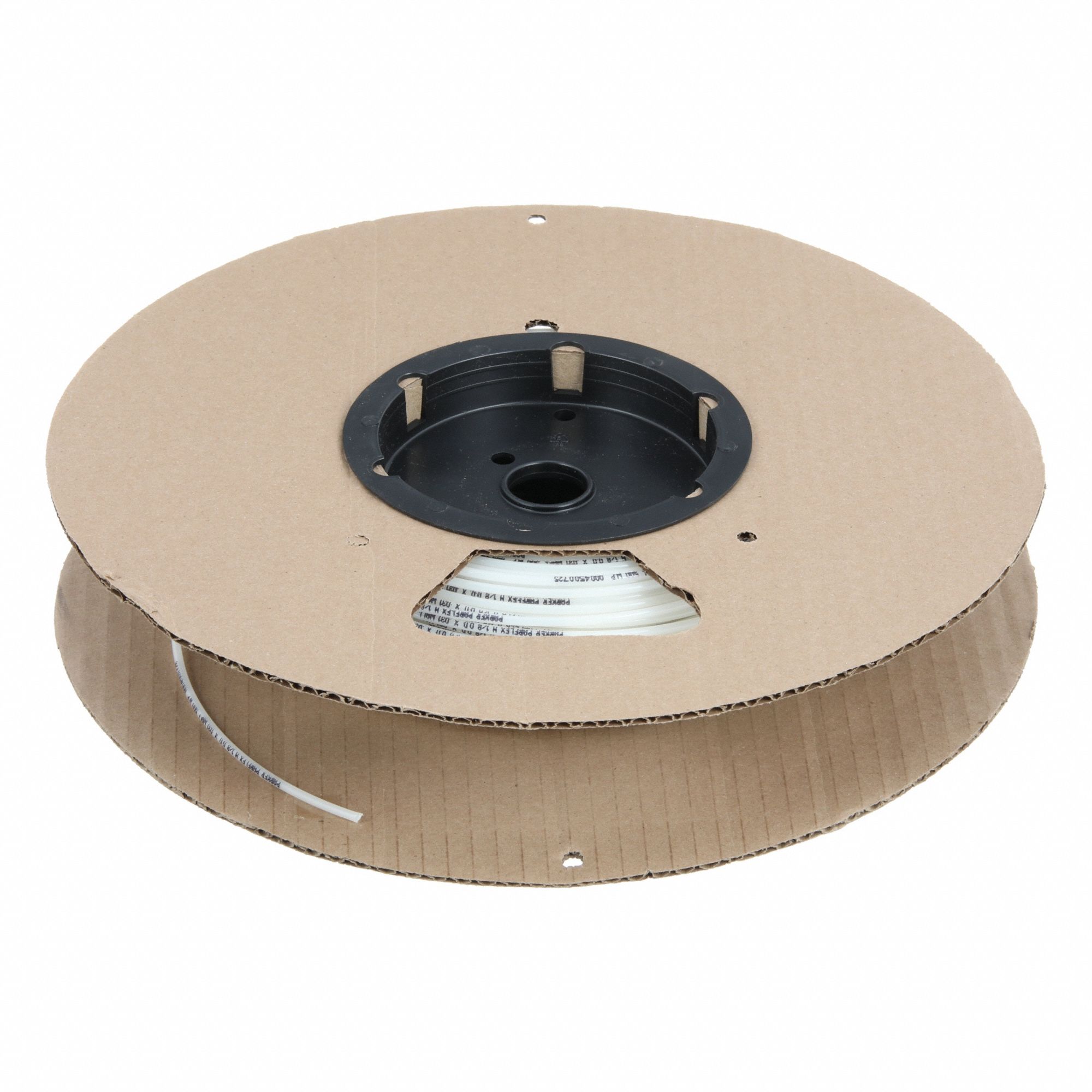 Tubing: Nylon, Beige, 1/8 in OD, 1/16 in ID, 250 ft Lg, Shore D 62