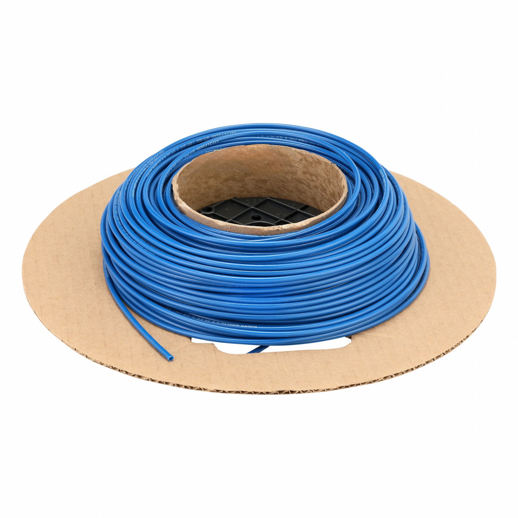 Tubing: Nylon, Blue, 5/32 in OD, 7/64 in ID, 250 ft Lg, Shore D 62