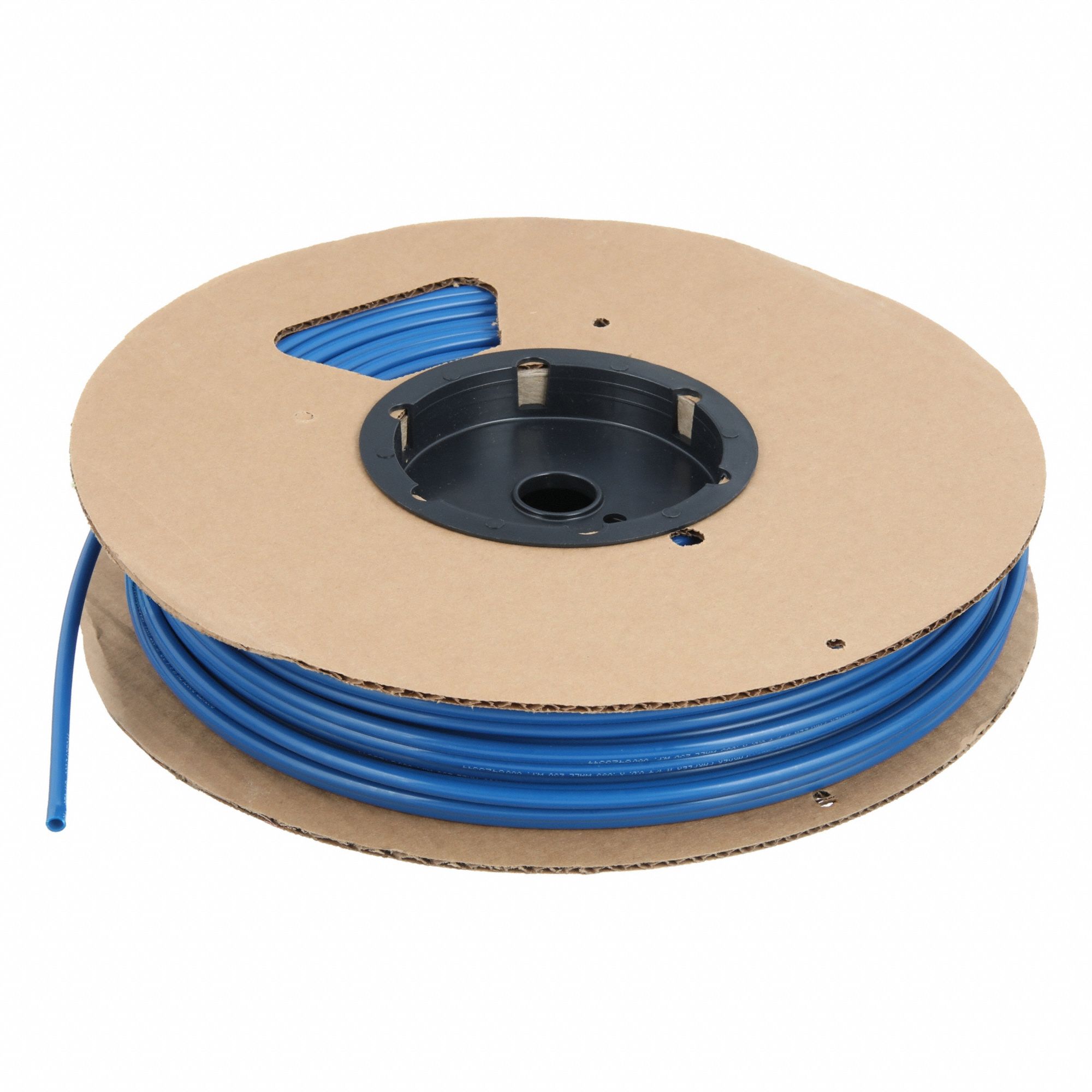 Tubing: Nylon, Blue, 1/4 in OD, 3/16 in ID, 250 ft Lg, Shore D 62