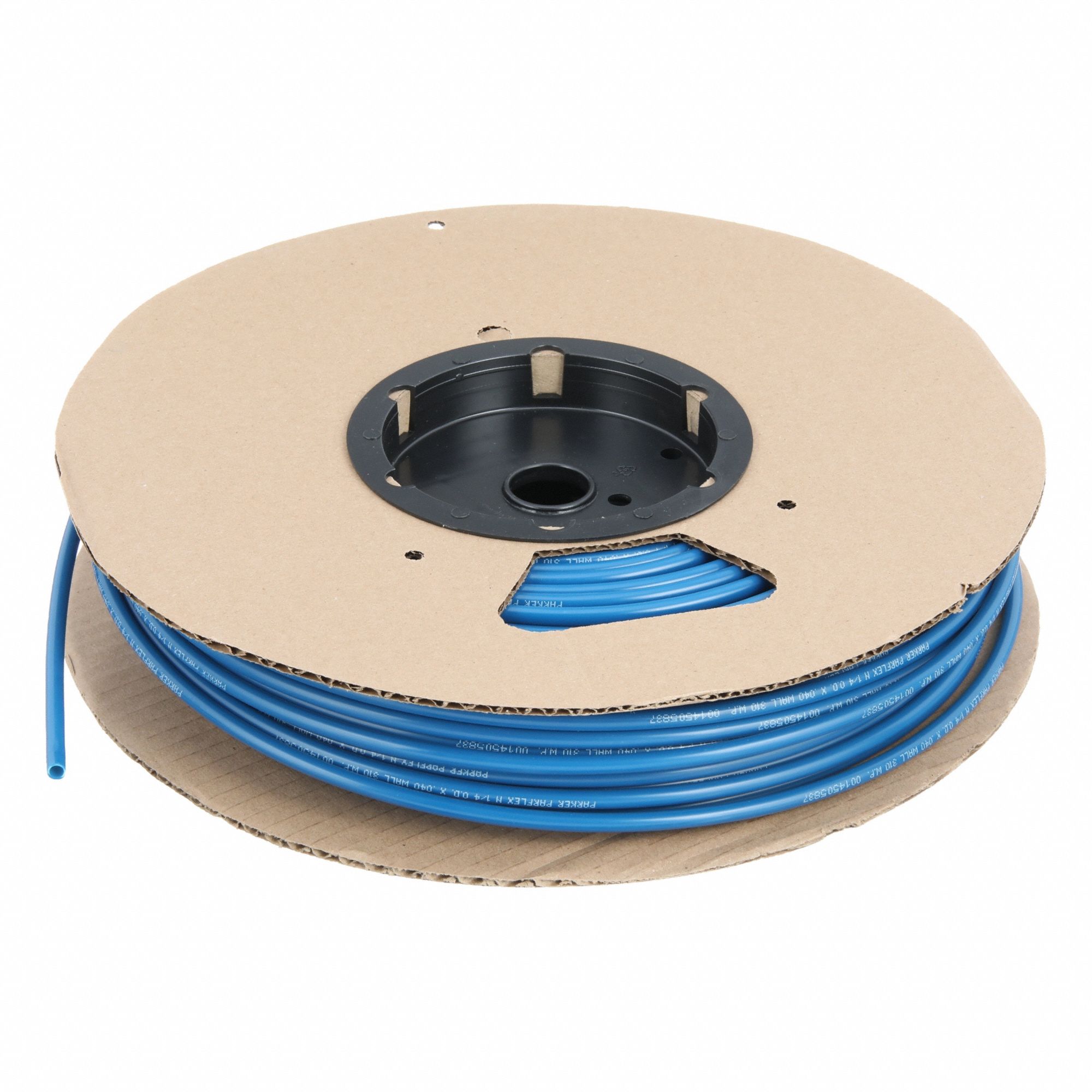 Tubing: Nylon, Blue, 1/4 in OD, 11/64 in ID, 250 ft Lg, Shore D 62