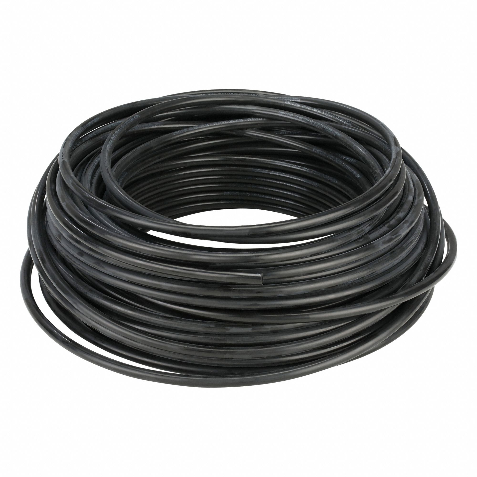 Tubing: Nylon, Black, 1/2 in OD, 1/4 in ID, 250 ft Lg, Shore D 62