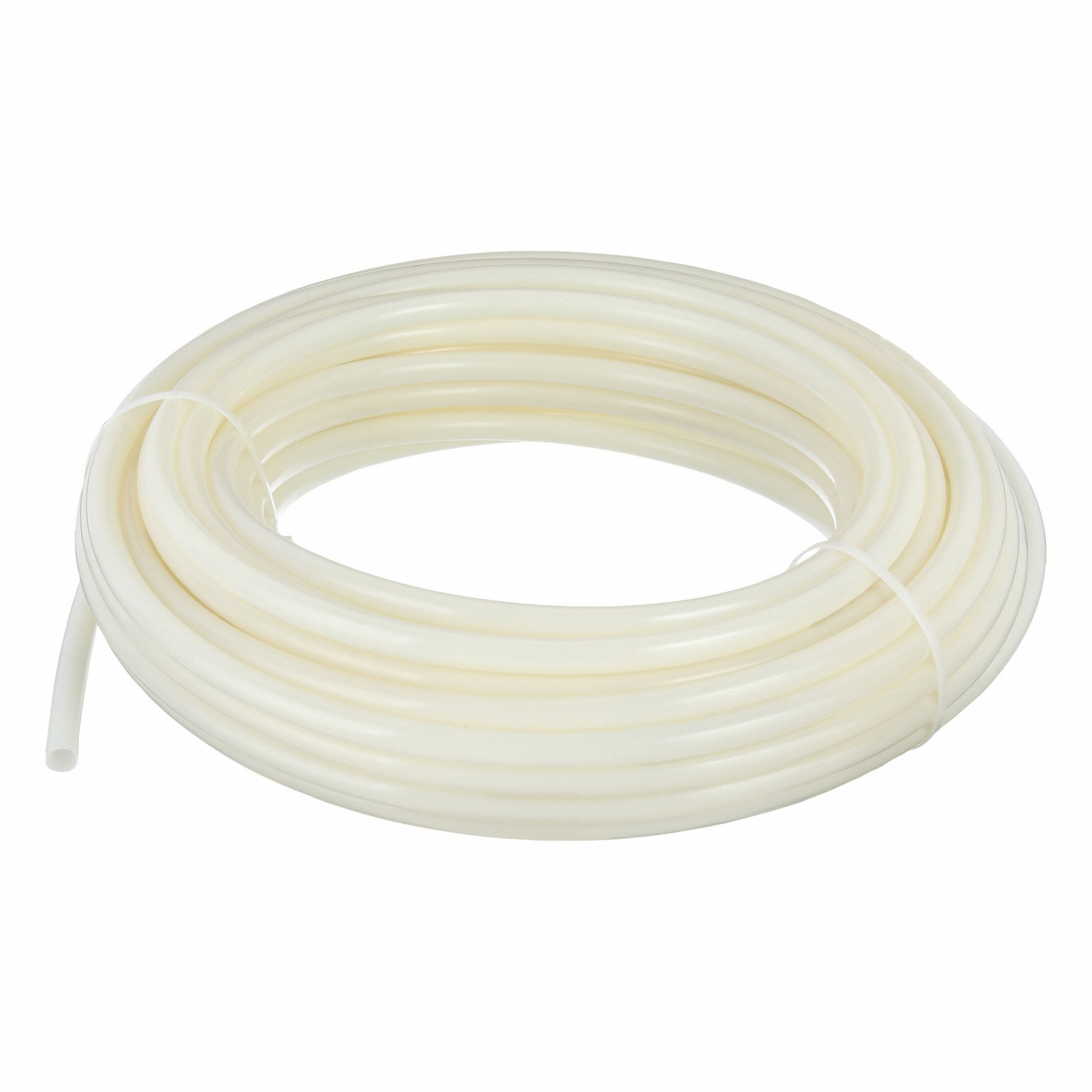 Tubing: Nylon, Beige, 18 mm OD, 15 mm ID, 100 ft Lg, Shore D 62