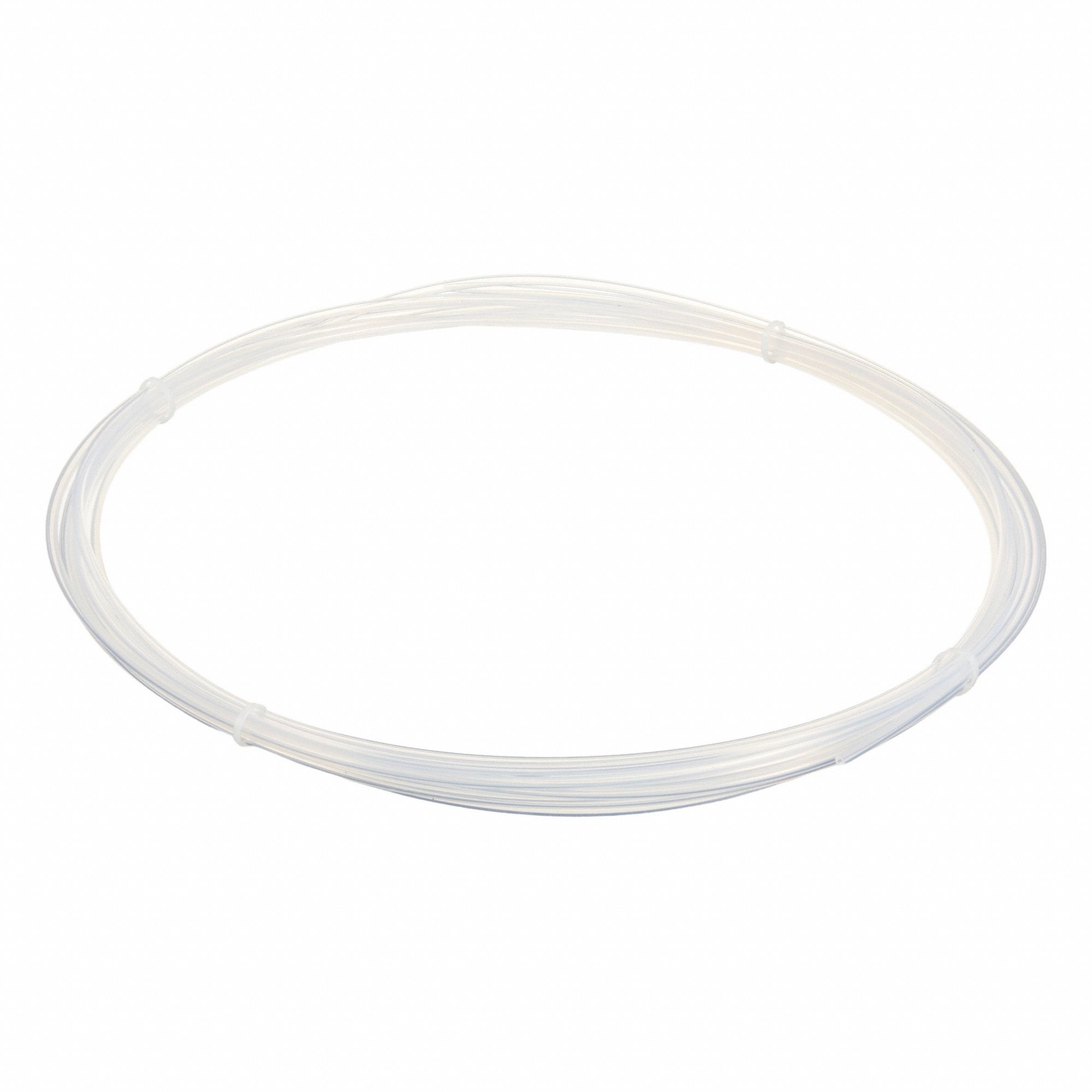 Tubing: FEP, Natural, 3/32 in ID, 5/32 in OD, 25 ft Lg, Shore D 55