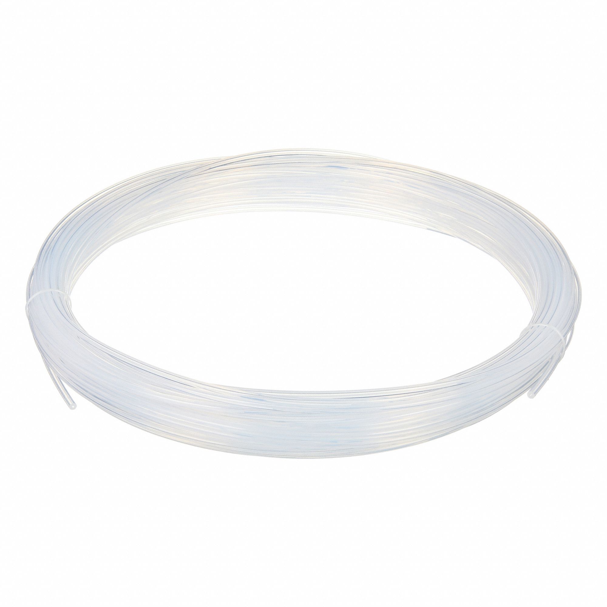Tubing: FEP, Natural, 1/16 in ID, 3/16 in OD, 100 ft Lg, Shore D 55