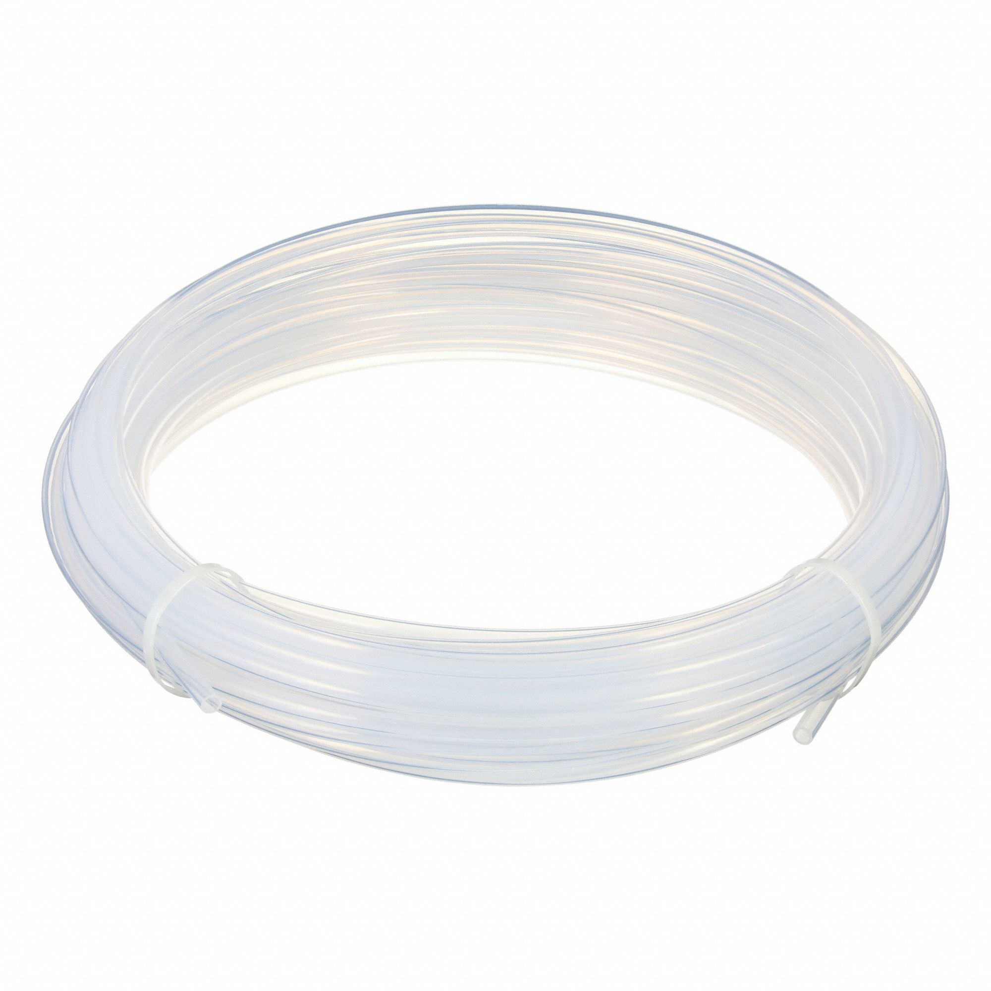 Tubing: FEP, Clear, 5/16 in ID, 7/16 in OD, 100 ft Lg, Shore D 55